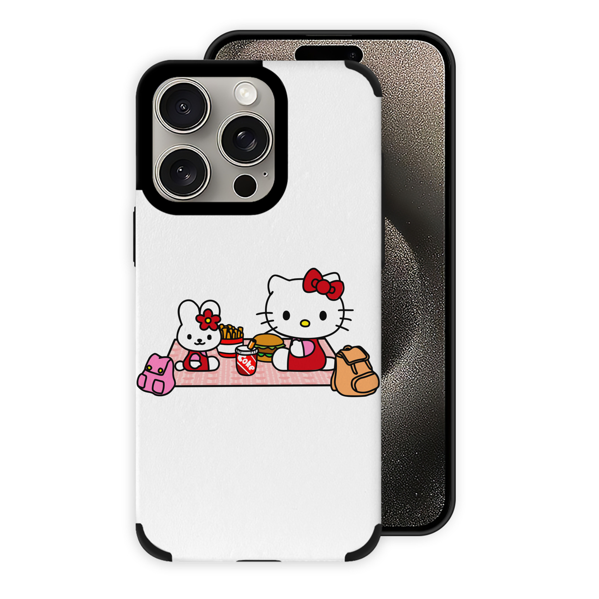 （画像用） Hello Kitty ハローキティ 【iPhone15ProMax対応】 PUレザー スマホケース 耐衝撃＆黄変防止