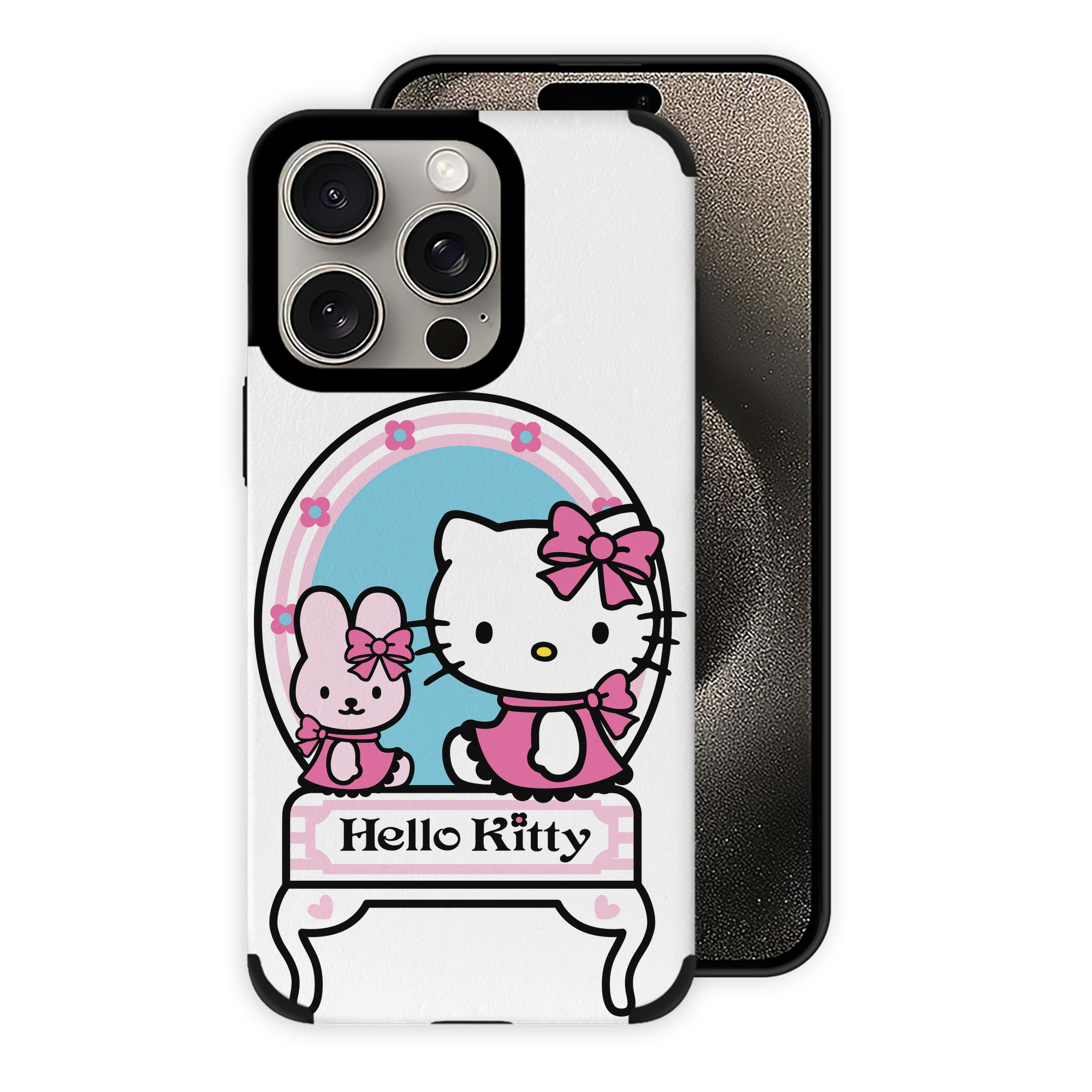 （画像用） Hello Kitty ハローキティ 【iPhone15ProMax対応】 PUレザー スマホケース 耐衝撃＆黄変防止