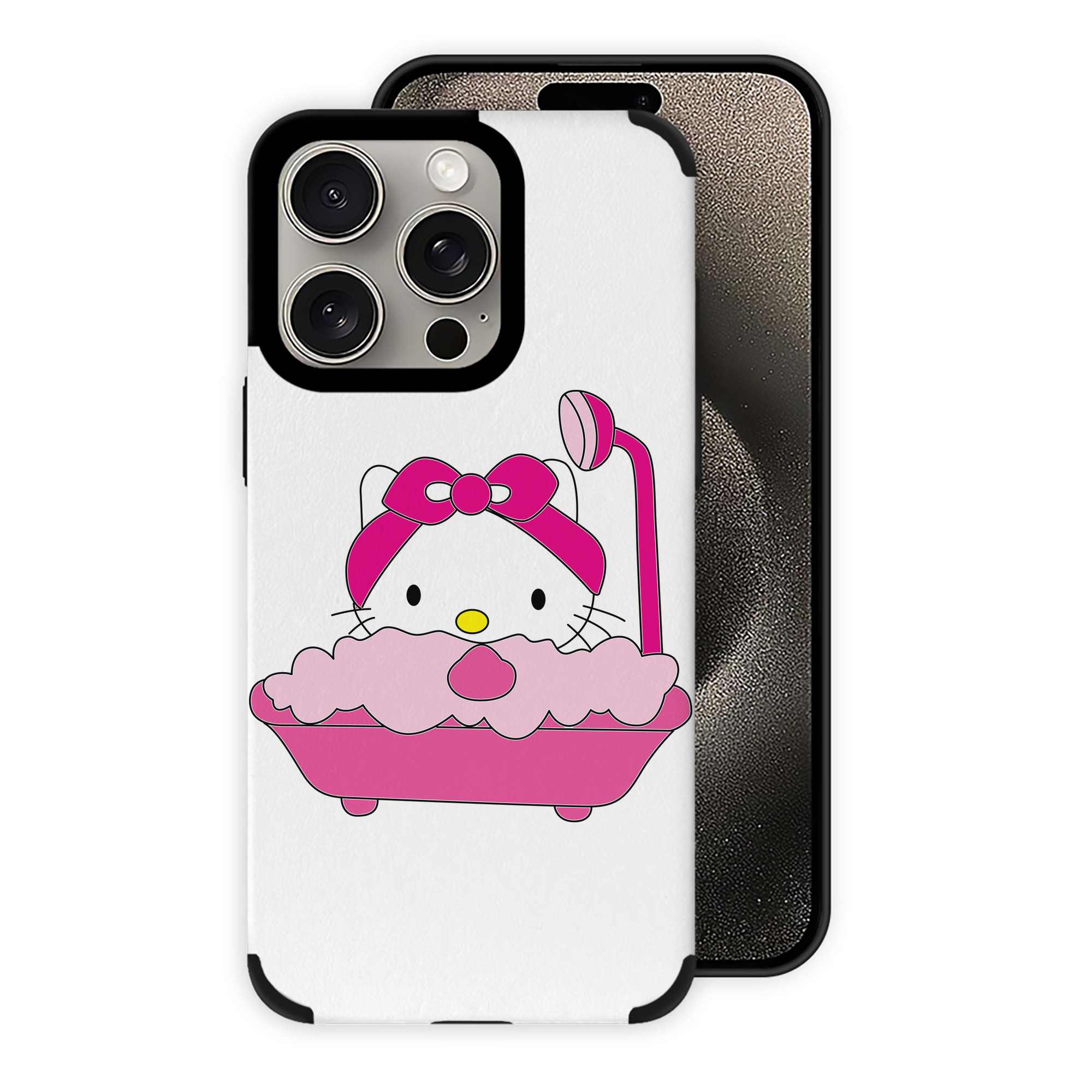 （画像用） Hello Kitty ハローキティ 【iPhone15ProMax対応】 PUレザー スマホケース 耐衝撃＆黄変防止