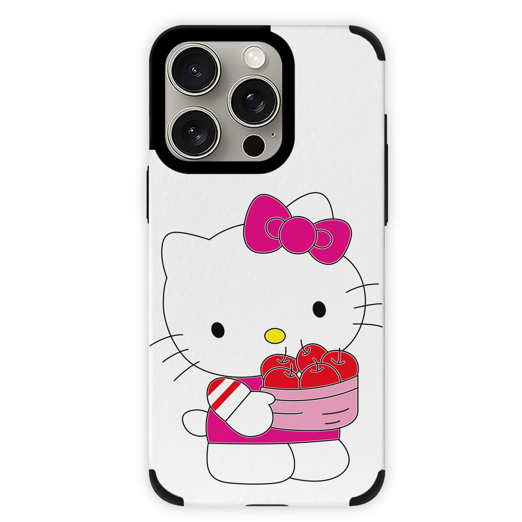 （画像用） Hello Kitty ハローキティ 【iPhone15ProMax対応】 PUレザー スマホケース 耐衝撃＆黄変防止