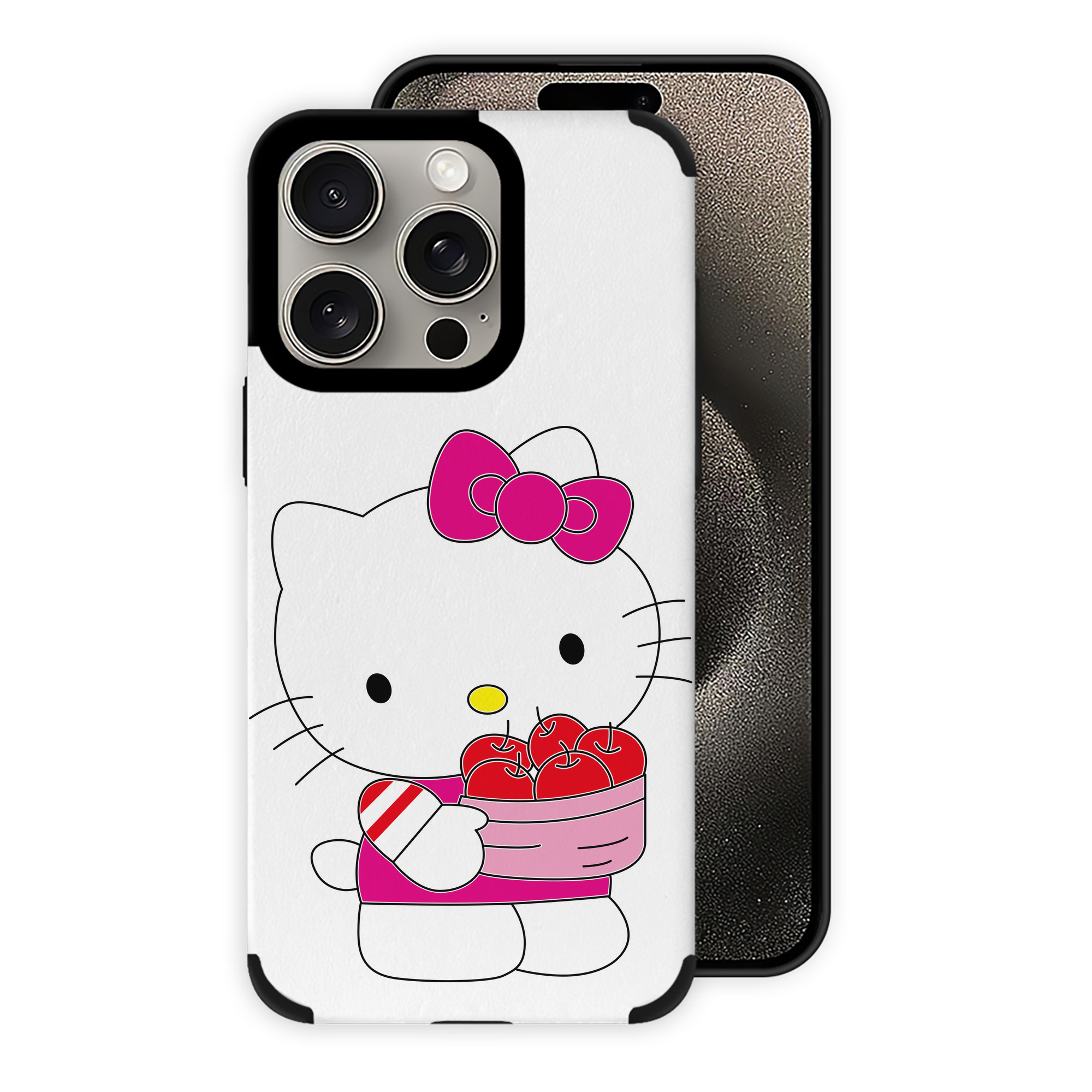 （画像用） Hello Kitty ハローキティ 【iPhone15ProMax対応】 PUレザー スマホケース 耐衝撃＆黄変防止