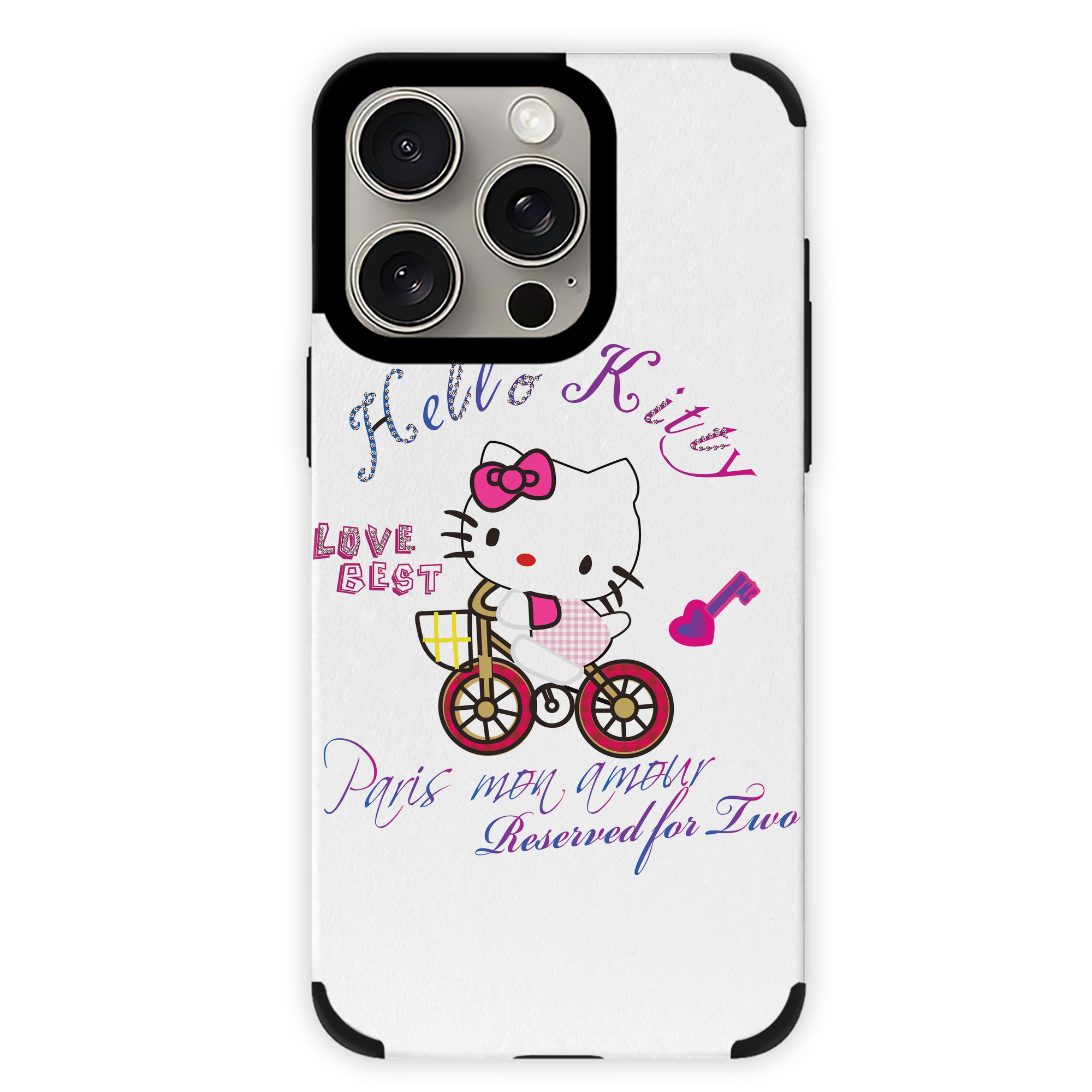 （画像用） Hello Kitty ハローキティ 【iPhone15ProMax対応】 PUレザー スマホケース 耐衝撃＆黄変防止