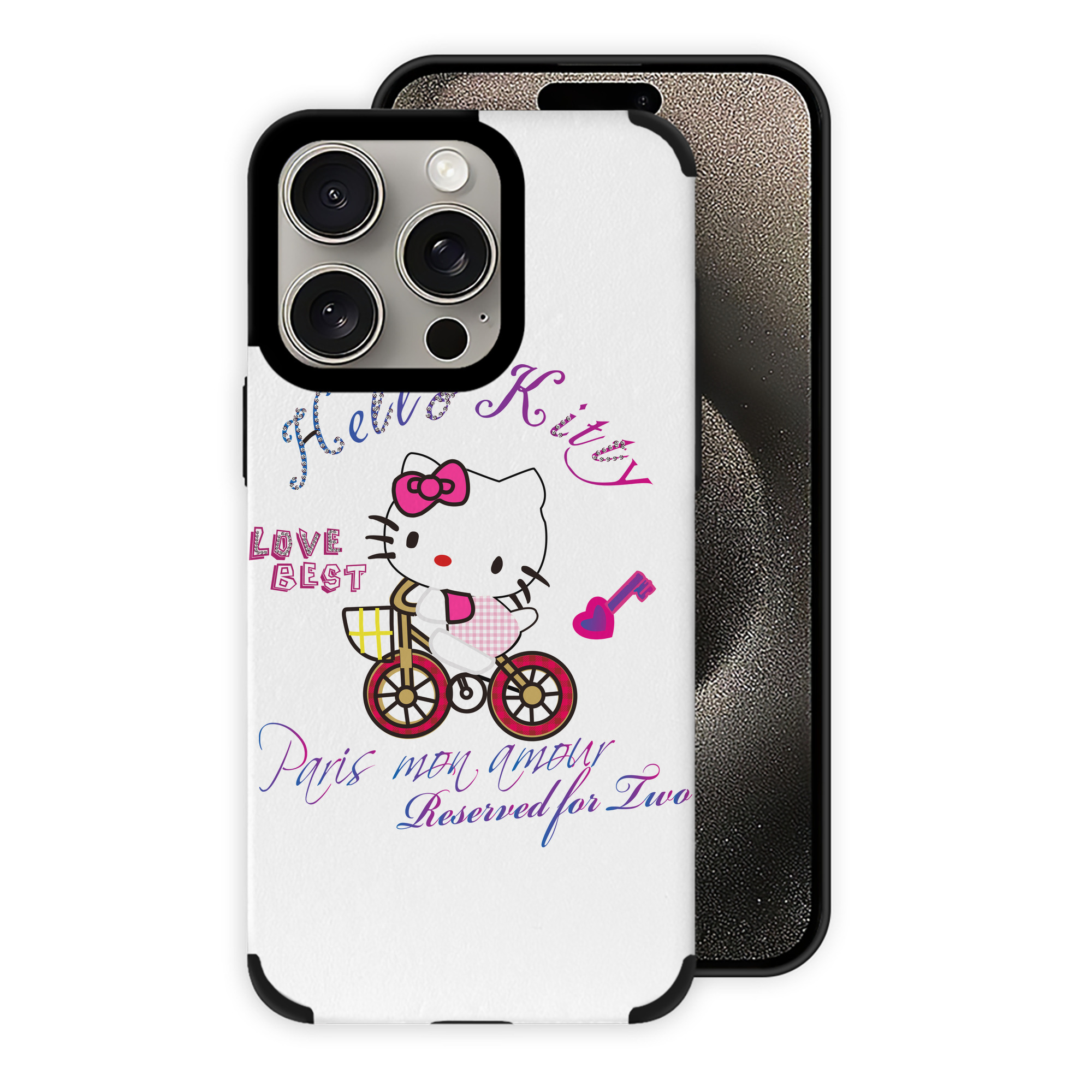 （画像用） Hello Kitty ハローキティ 【iPhone15ProMax対応】 PUレザー スマホケース 耐衝撃＆黄変防止