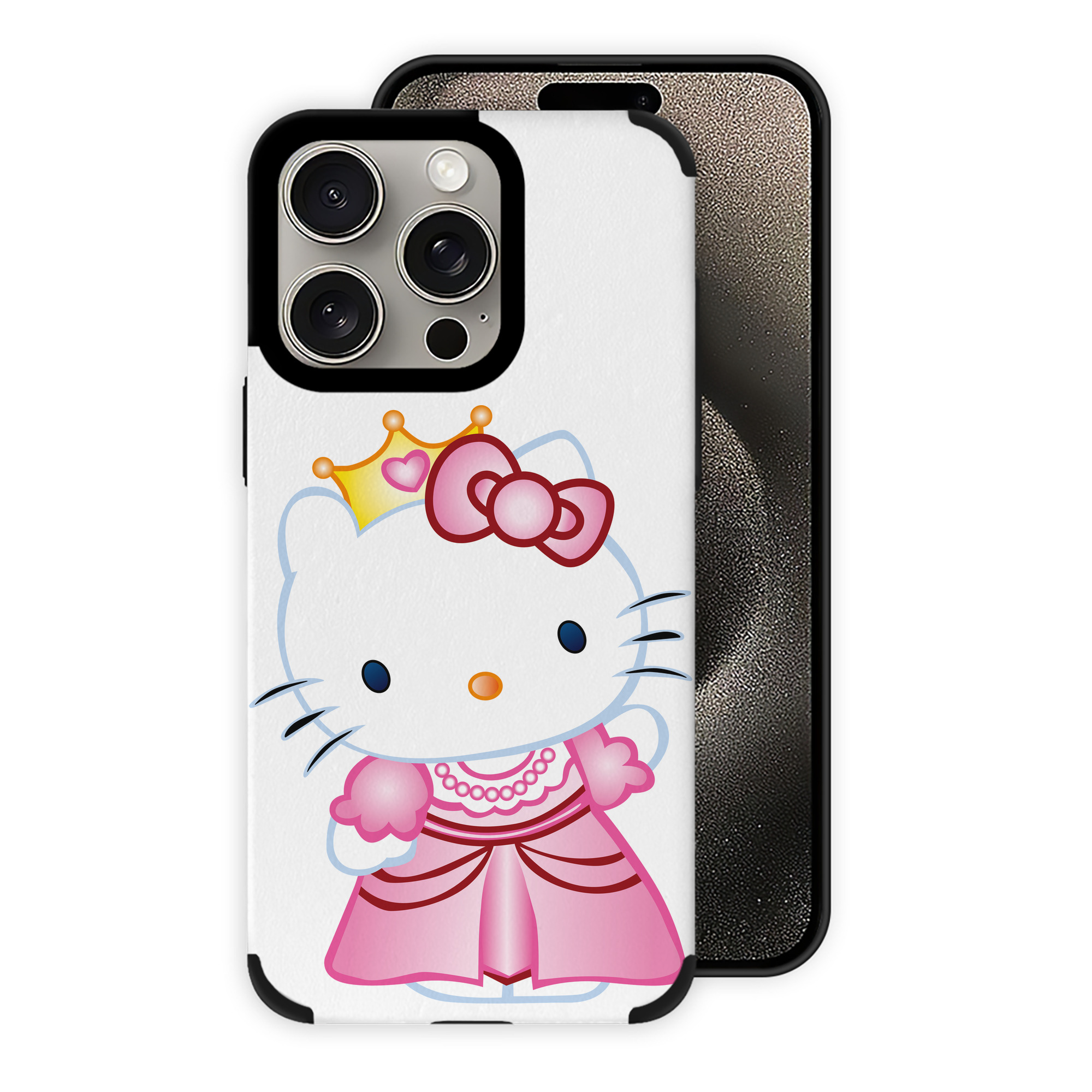 （画像用） Hello Kitty ハローキティ 【iPhone15ProMax対応】 PUレザー スマホケース 耐衝撃＆黄変防止