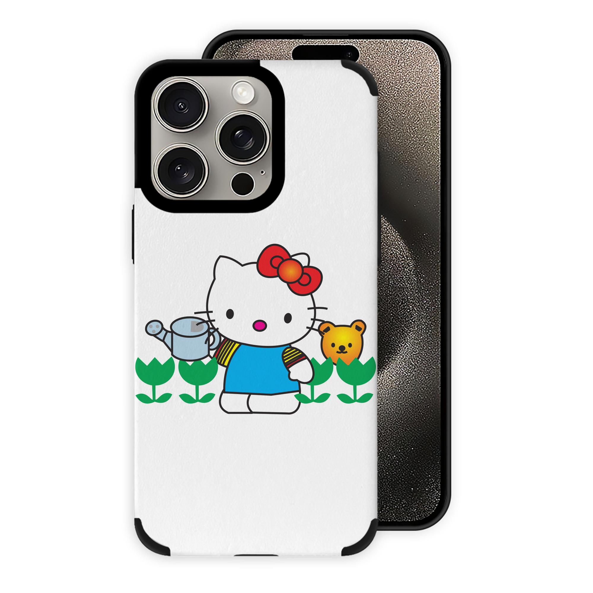 （画像用） Hello Kitty ハローキティ 【iPhone15ProMax対応】 PUレザー スマホケース 耐衝撃＆黄変防止