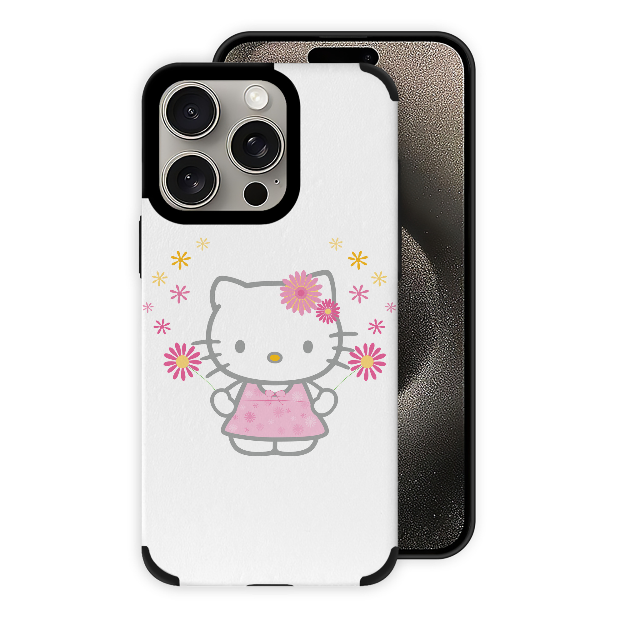 （画像用） Hello Kitty ハローキティ 【iPhone15ProMax対応】 PUレザー スマホケース 耐衝撃＆黄変防止