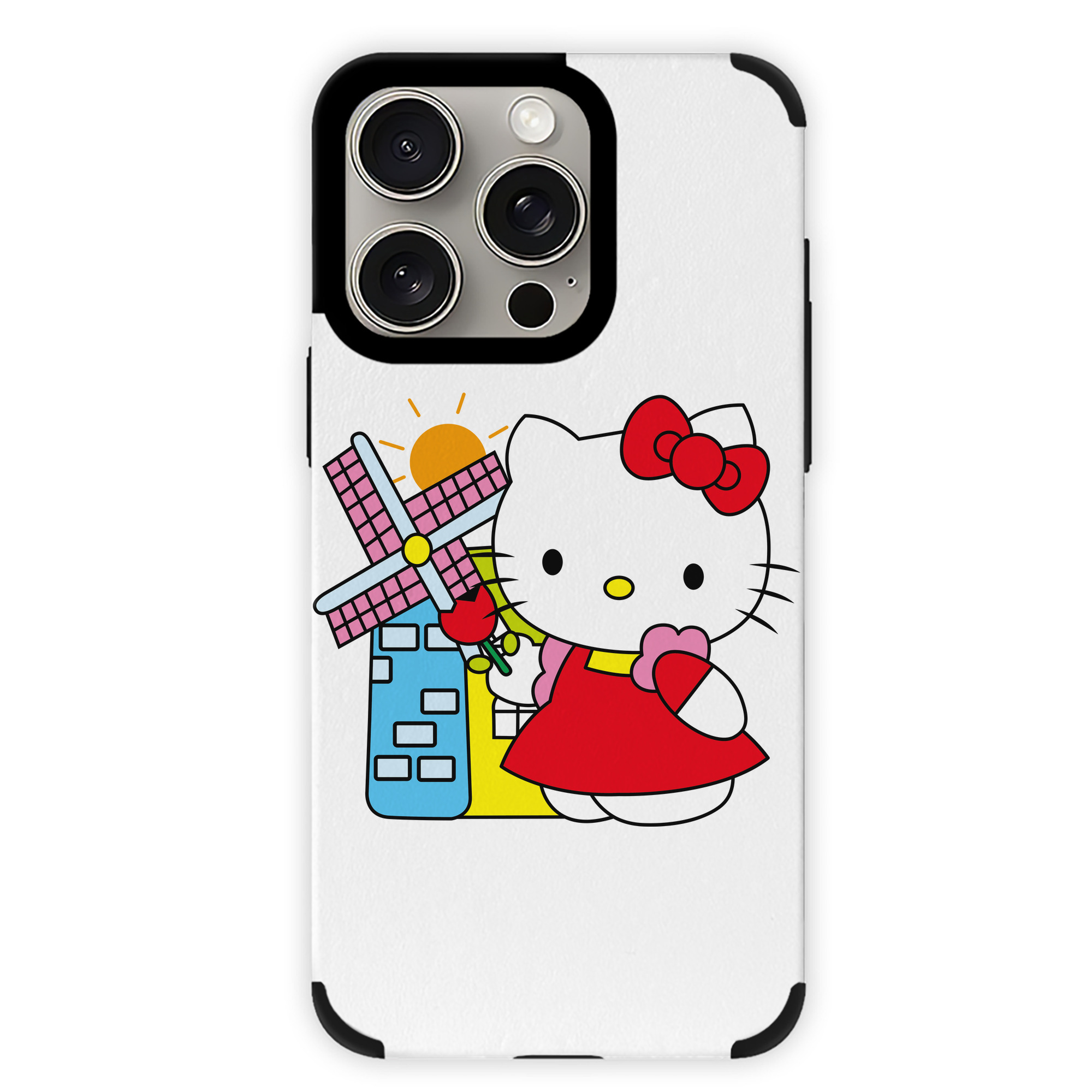 （画像用） Hello Kitty ハローキティ 【iPhone15ProMax対応】 PUレザー スマホケース 耐衝撃＆黄変防止