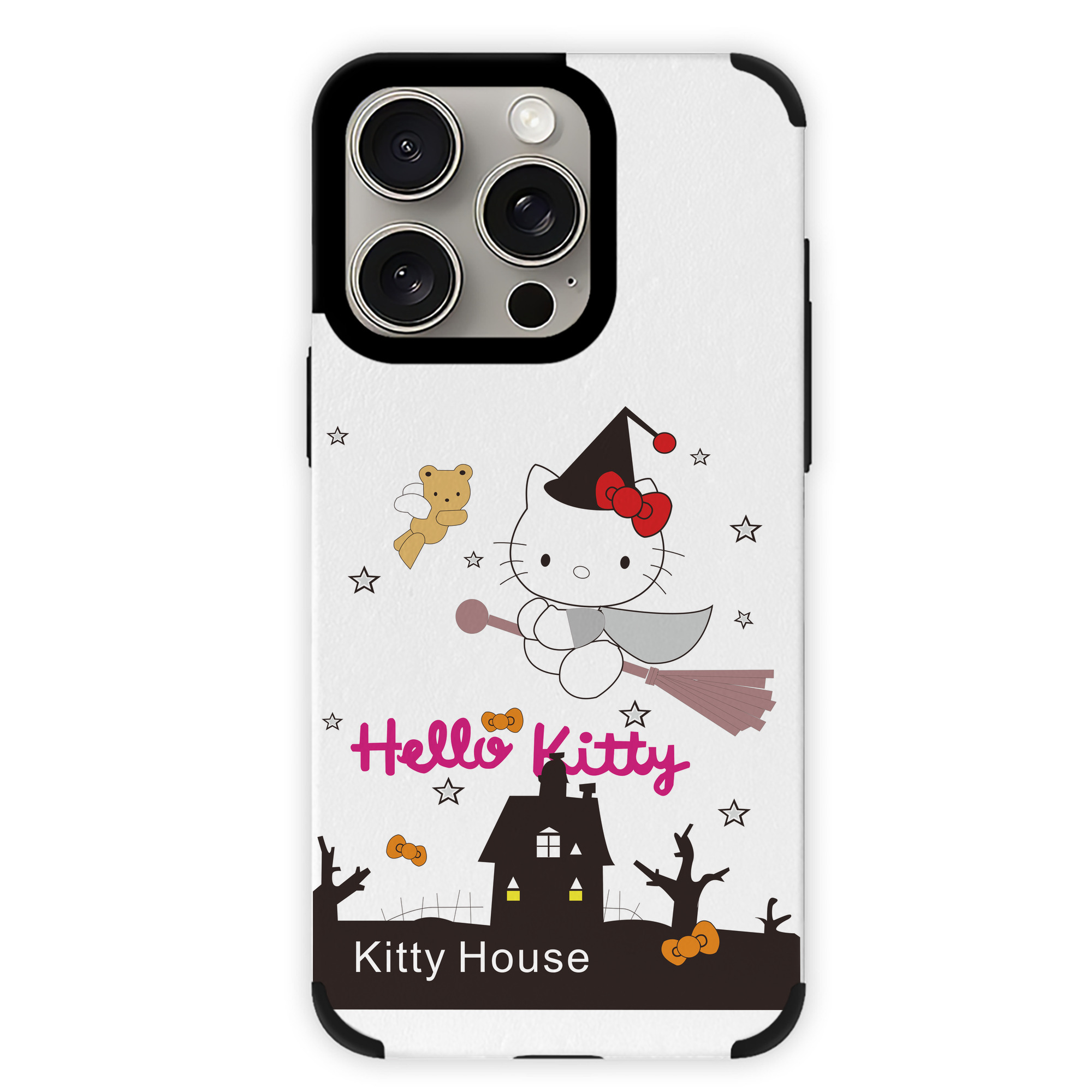（画像用） Hello Kitty ハローキティ 【iPhone15ProMax対応】 PUレザー スマホケース 耐衝撃＆黄変防止