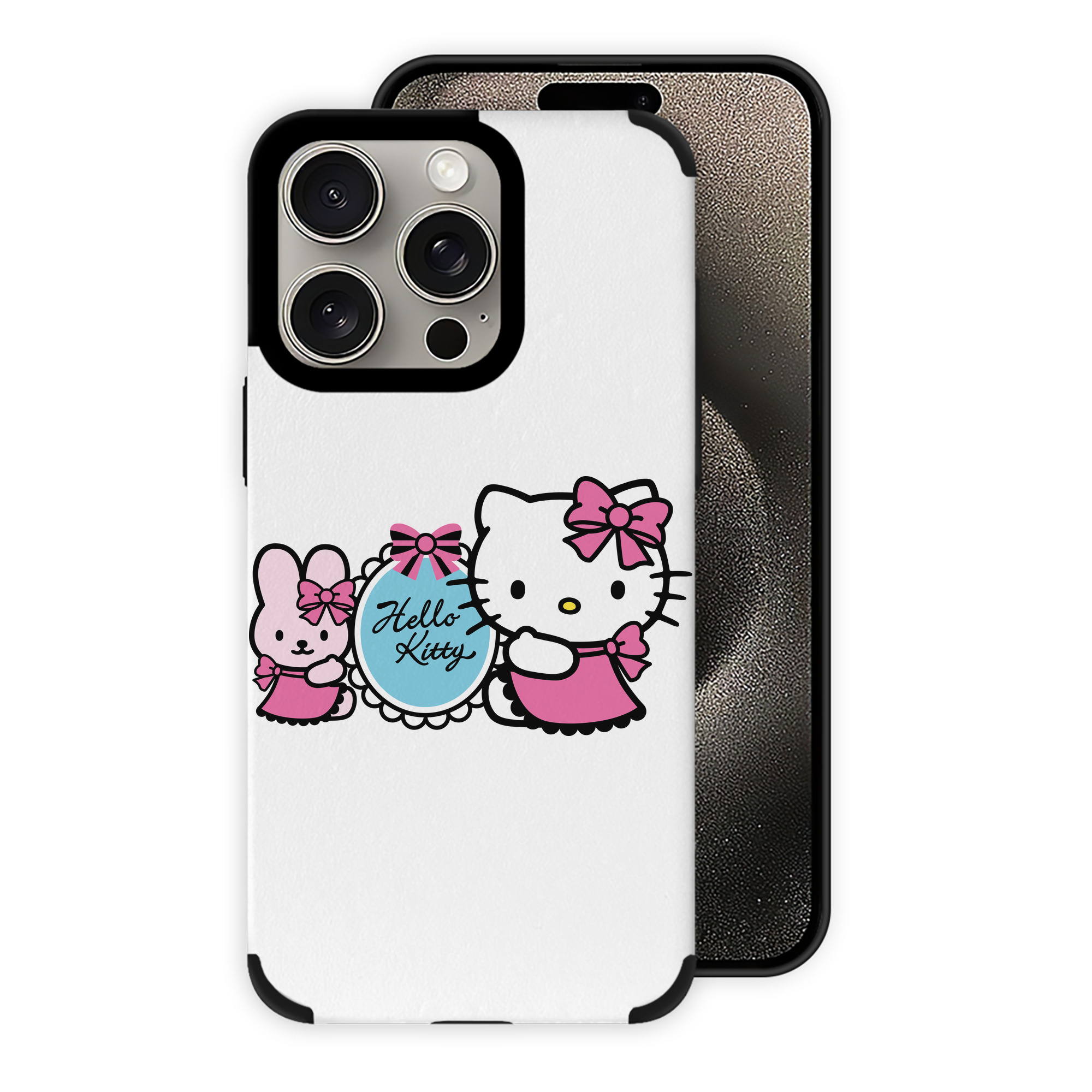 （画像用） Hello Kitty ハローキティ 【iPhone15ProMax対応】 PUレザー スマホケース 耐衝撃＆黄変防止