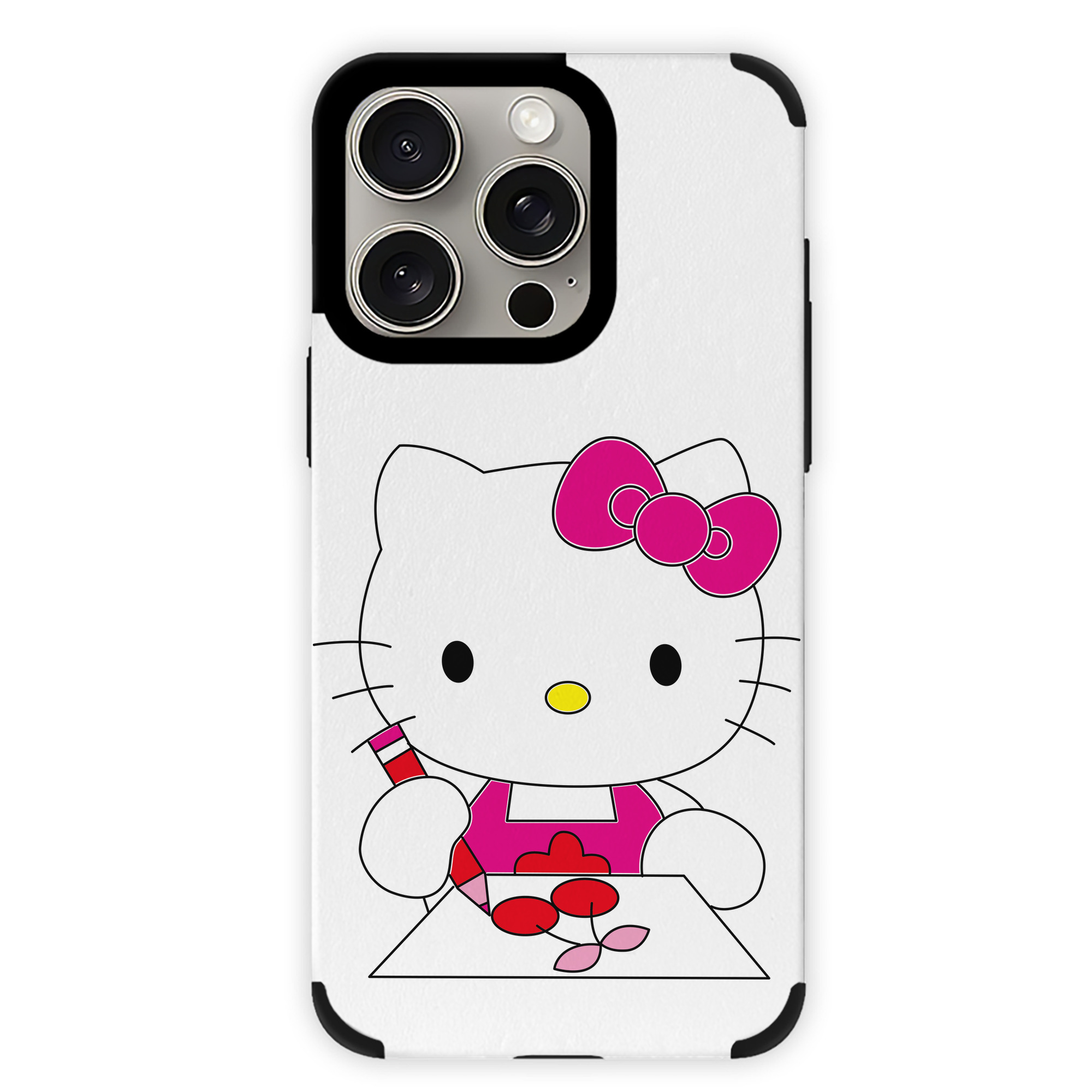 （画像用） Hello Kitty ハローキティ 【iPhone15ProMax対応】 PUレザー スマホケース 耐衝撃＆黄変防止