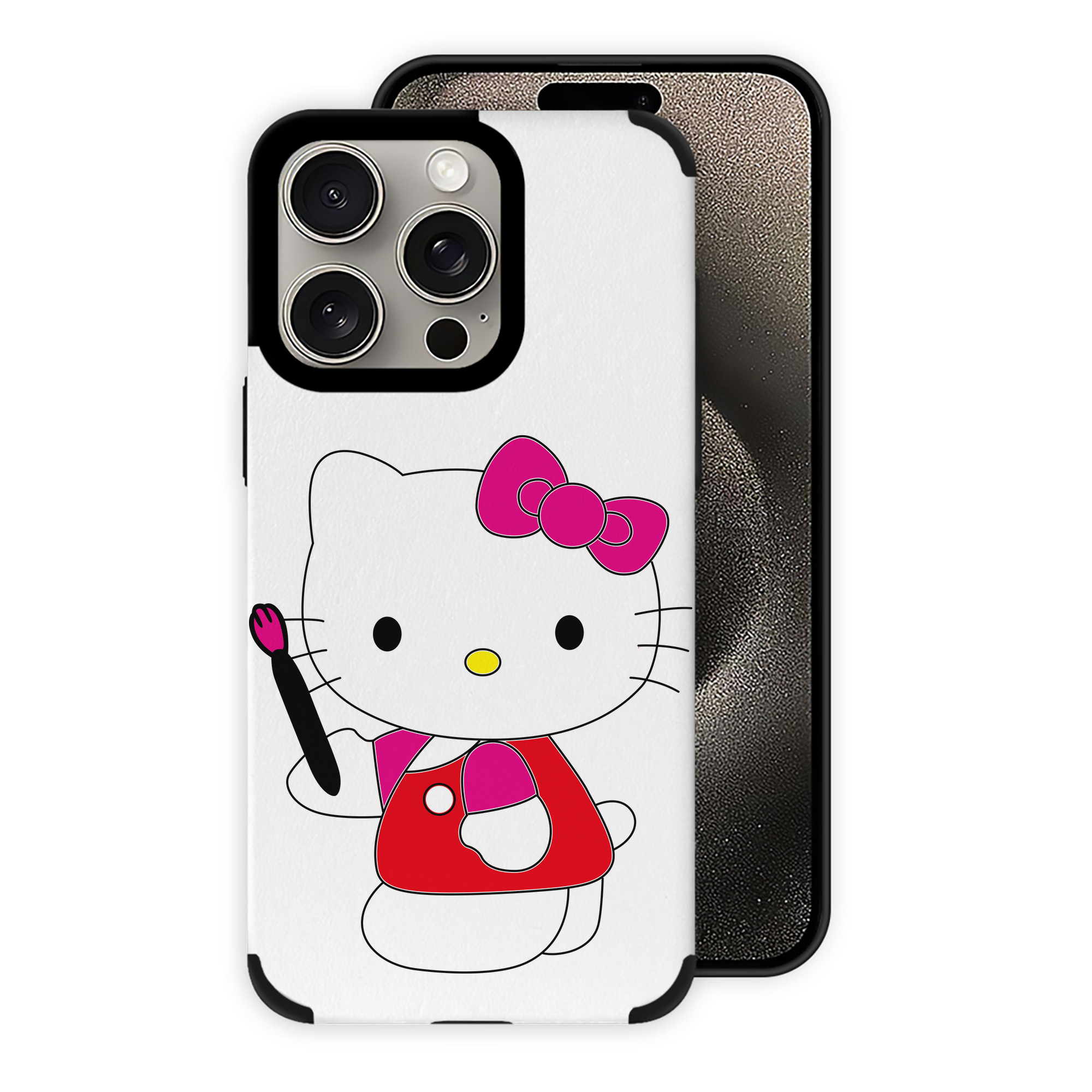 （画像用） Hello Kitty ハローキティ 【iPhone15ProMax対応】 PUレザー スマホケース 耐衝撃＆黄変防止
