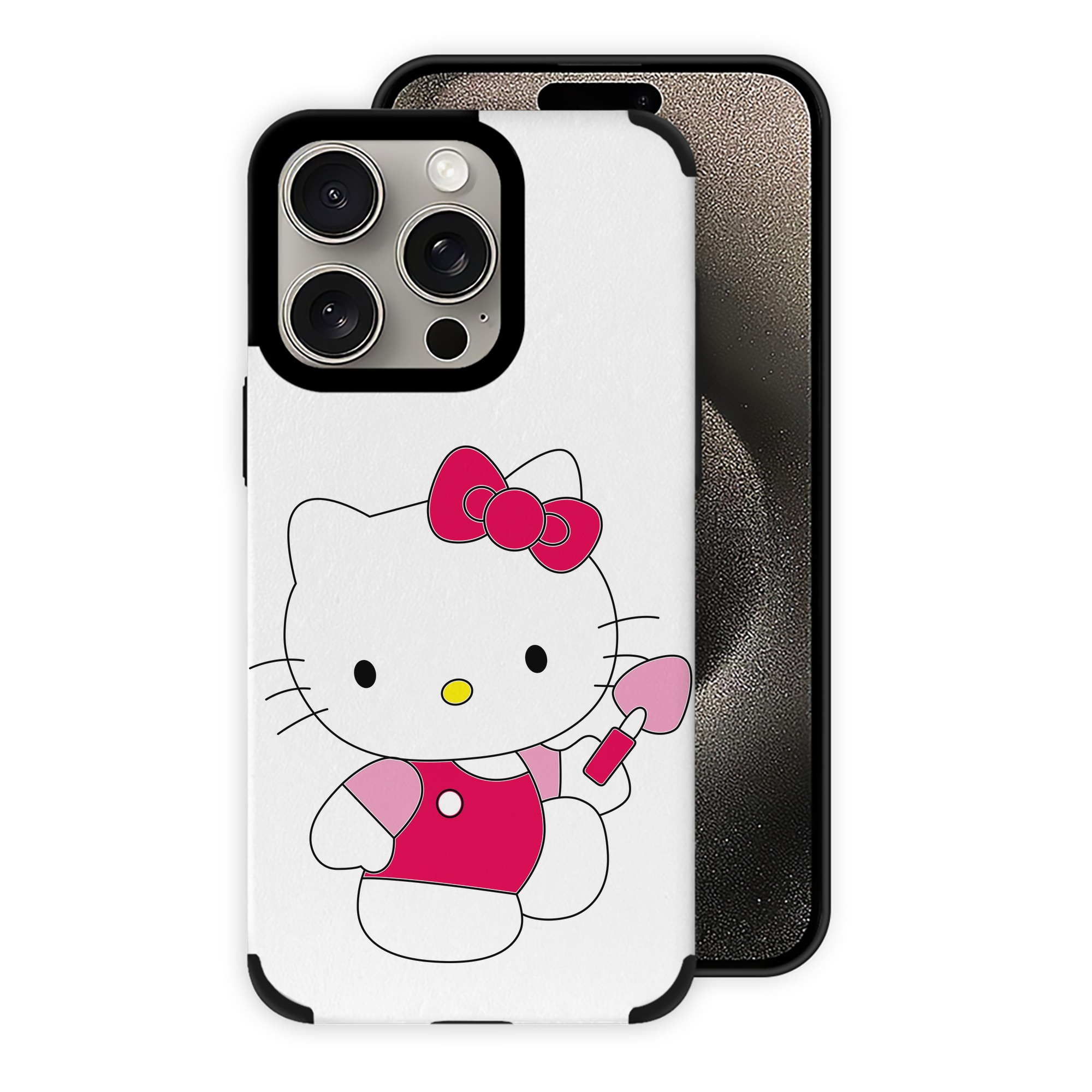 （画像用） Hello Kitty ハローキティ 【iPhone15ProMax対応】 PUレザー スマホケース 耐衝撃＆黄変防止