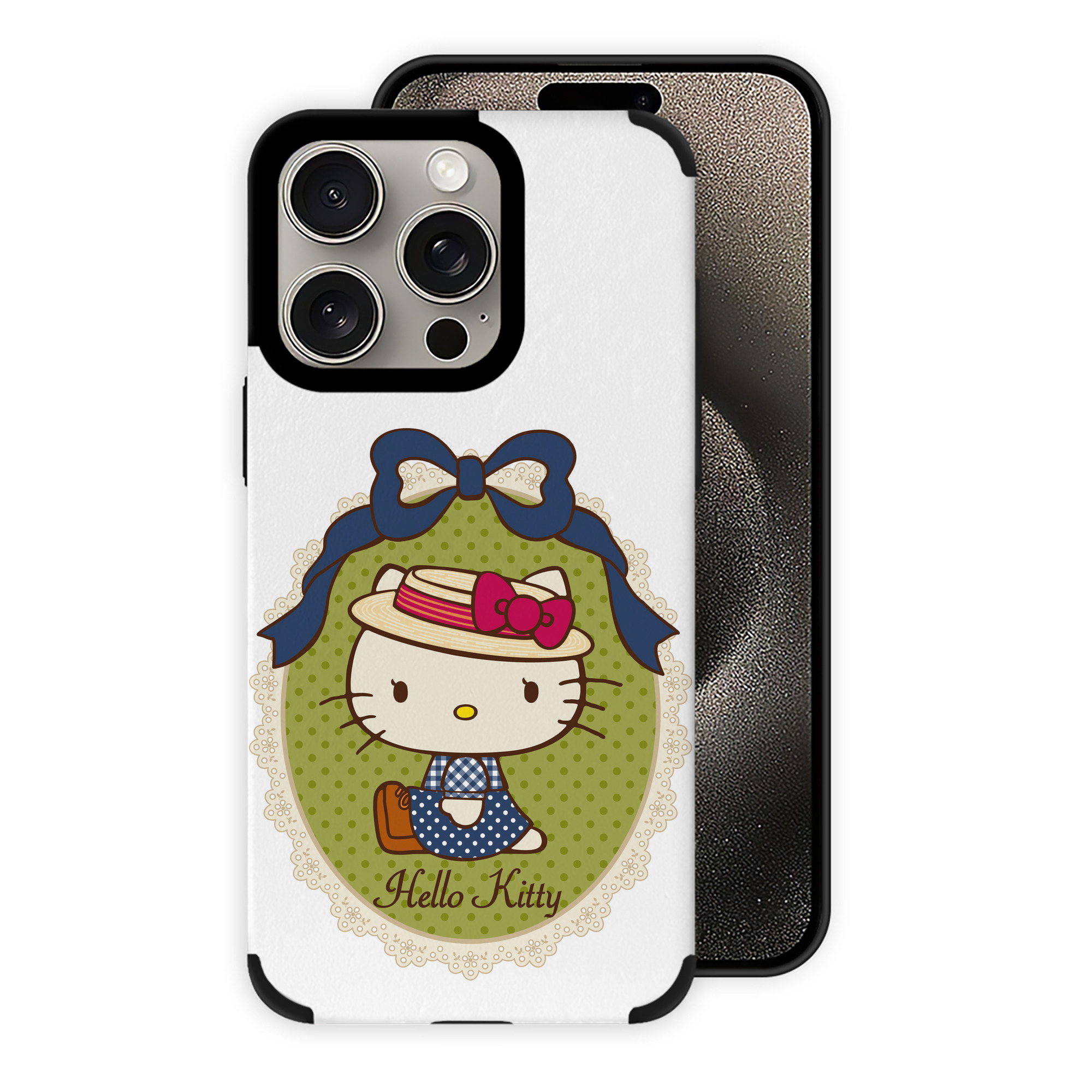 （画像用） Hello Kitty ハローキティ 【iPhone15ProMax対応】 PUレザー スマホケース 耐衝撃＆黄変防止