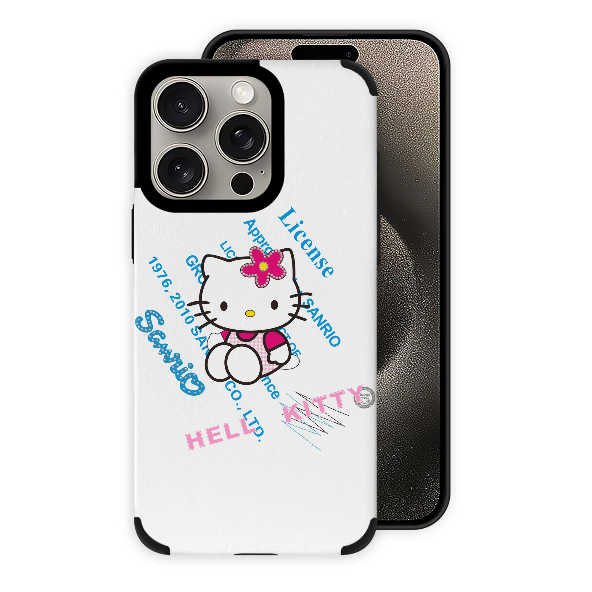 （画像用） Hello Kitty ハローキティ 【iPhone15ProMax対応】 PUレザー スマホケース 耐衝撃＆黄変防止