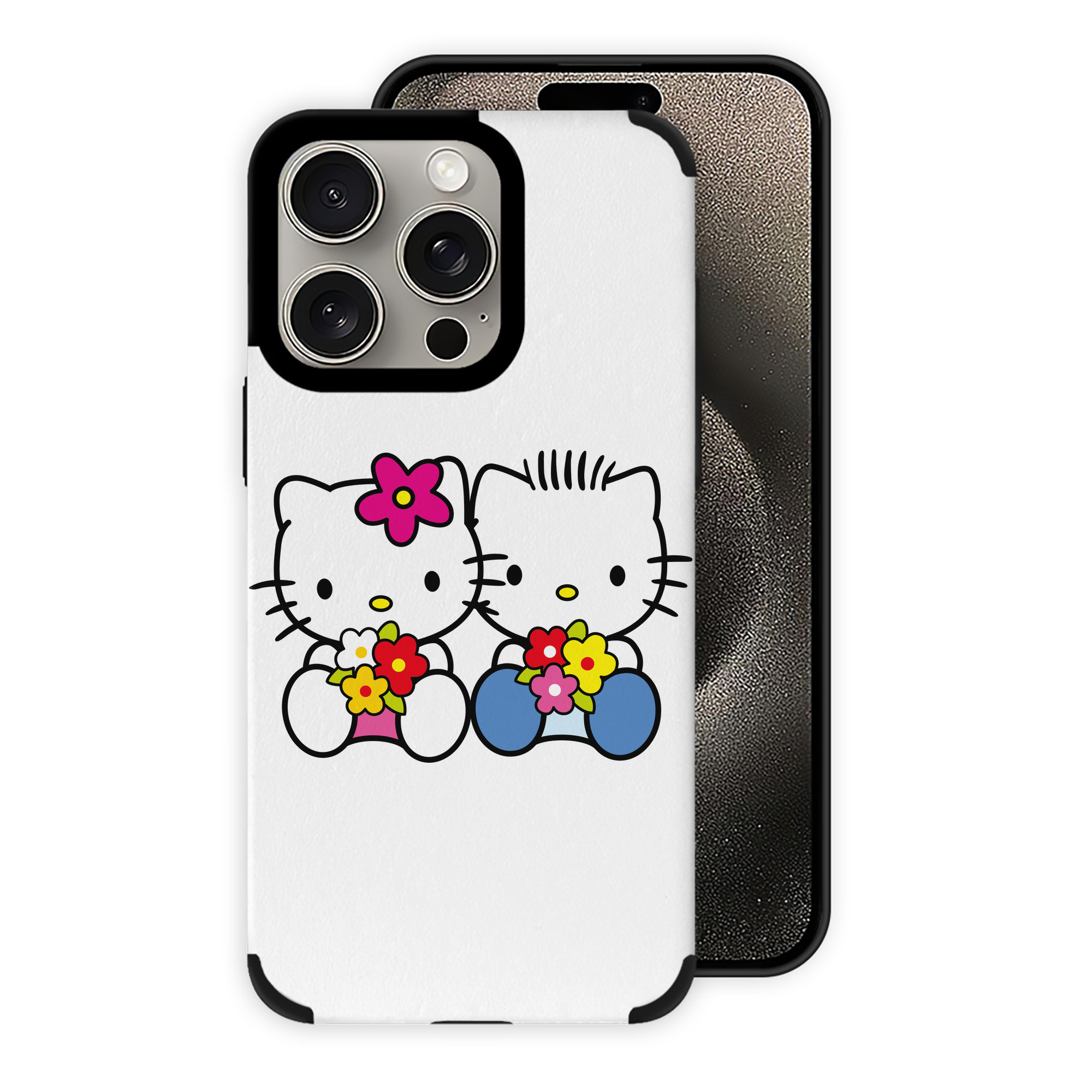（画像用） Hello Kitty ハローキティ 【iPhone15ProMax対応】 PUレザー スマホケース 耐衝撃＆黄変防止