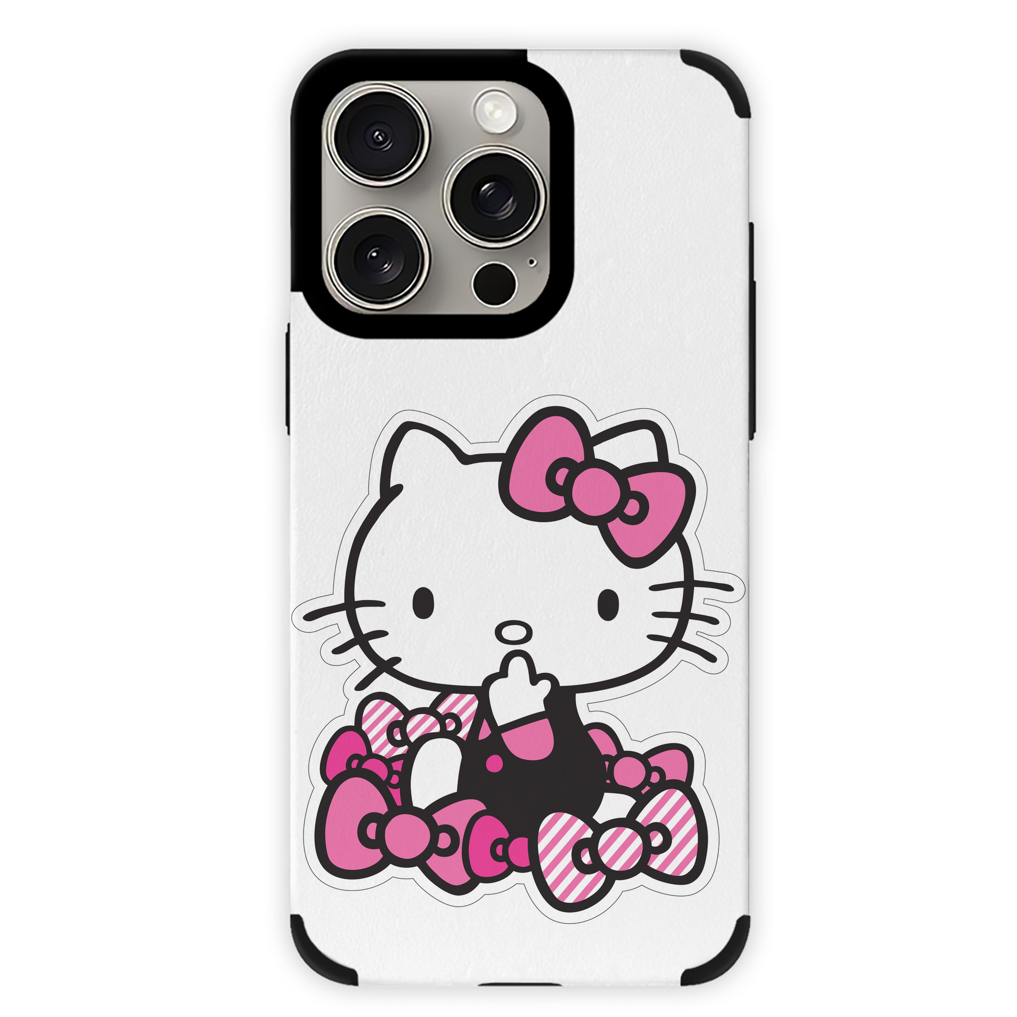 （画像用） Hello Kitty ハローキティ 【iPhone15ProMax対応】 PUレザー スマホケース 耐衝撃＆黄変防止