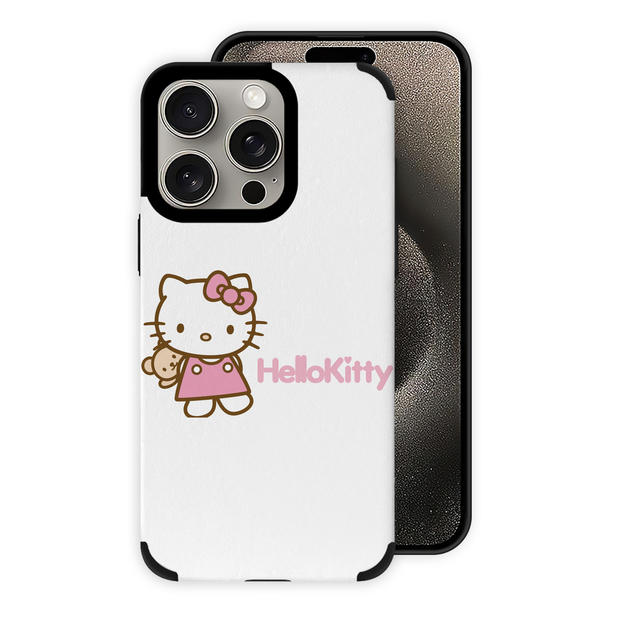 （画像用） Hello Kitty ハローキティ 【iPhone15ProMax対応】 PUレザー スマホケース 耐衝撃＆黄変防止