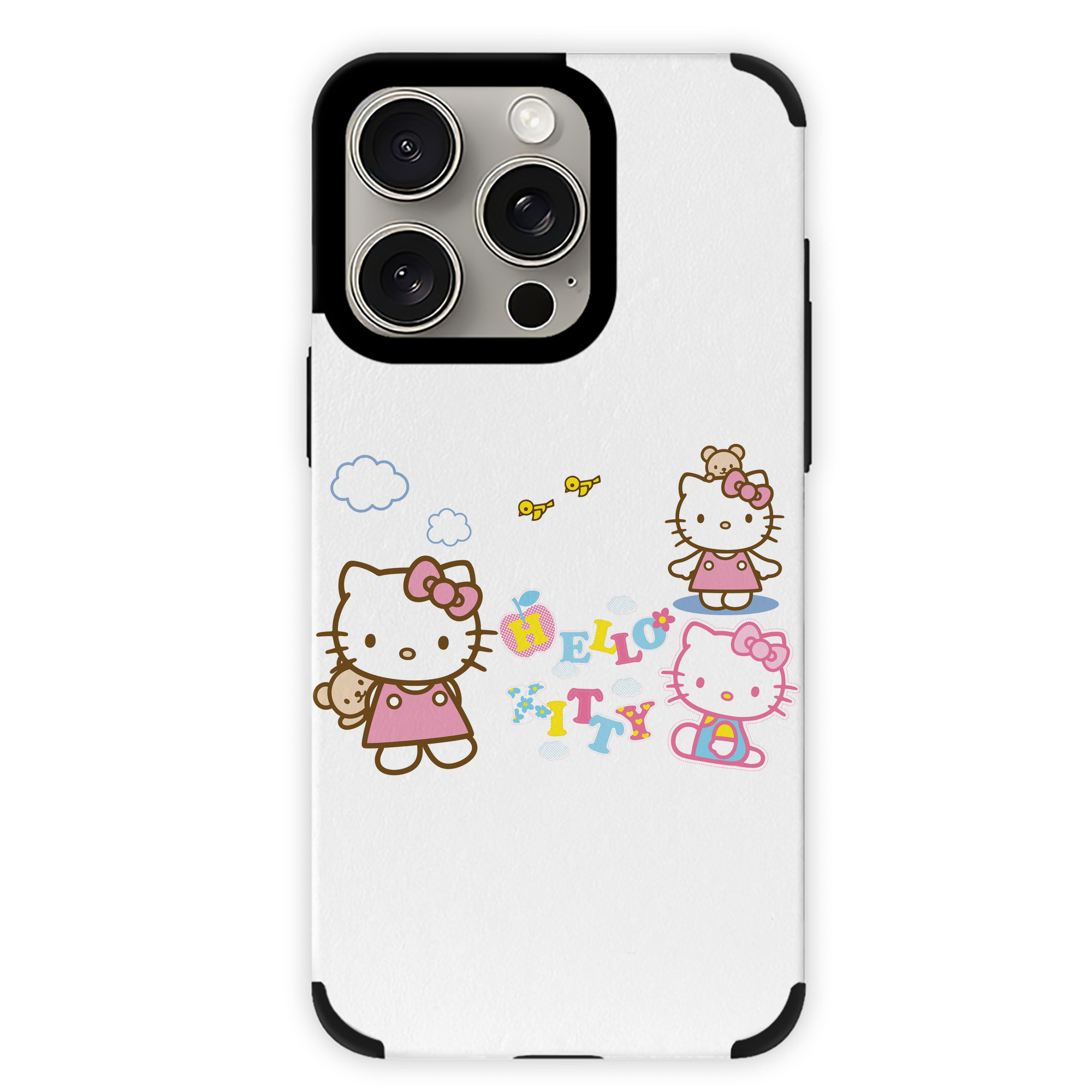 （画像用） Hello Kitty ハローキティ 【iPhone15ProMax対応】 PUレザー スマホケース 耐衝撃＆黄変防止