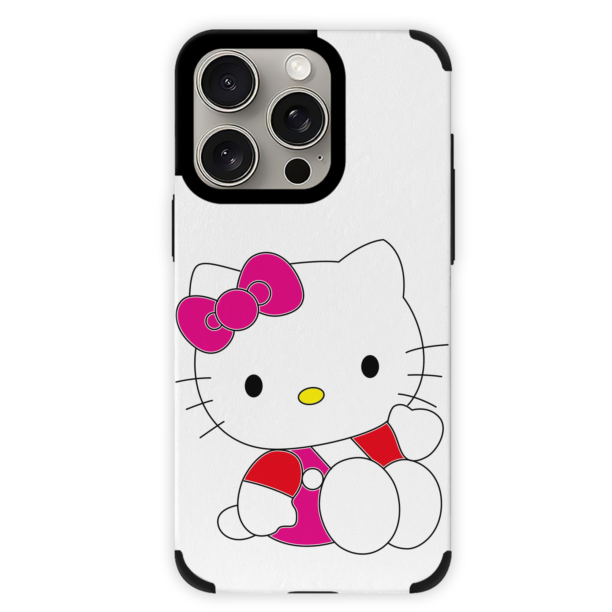（画像用） Hello Kitty ハローキティ 【iPhone15ProMax対応】 PUレザー スマホケース 耐衝撃＆黄変防止