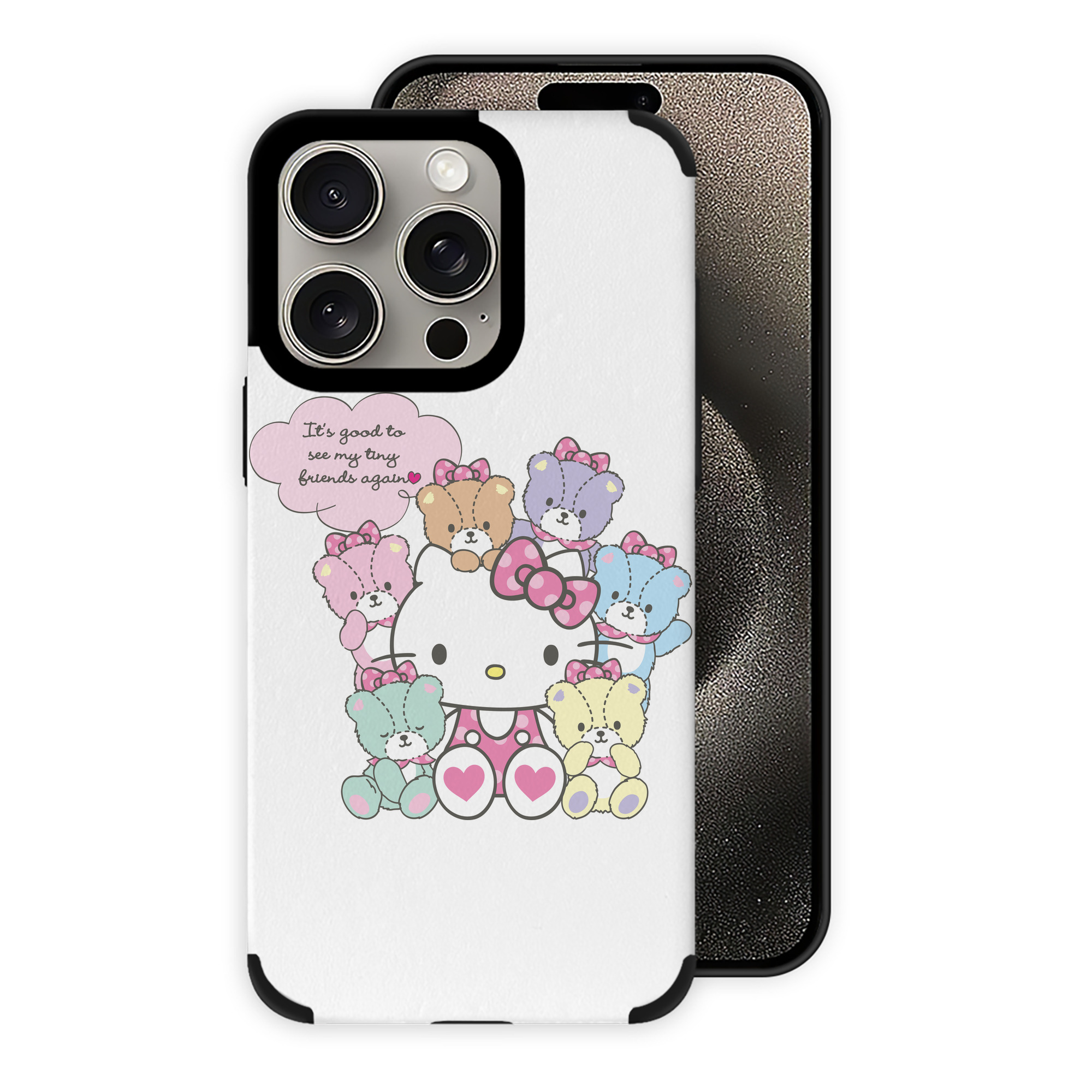 （画像用） Hello Kitty ハローキティ 【iPhone15ProMax対応】 PUレザー スマホケース 耐衝撃＆黄変防止