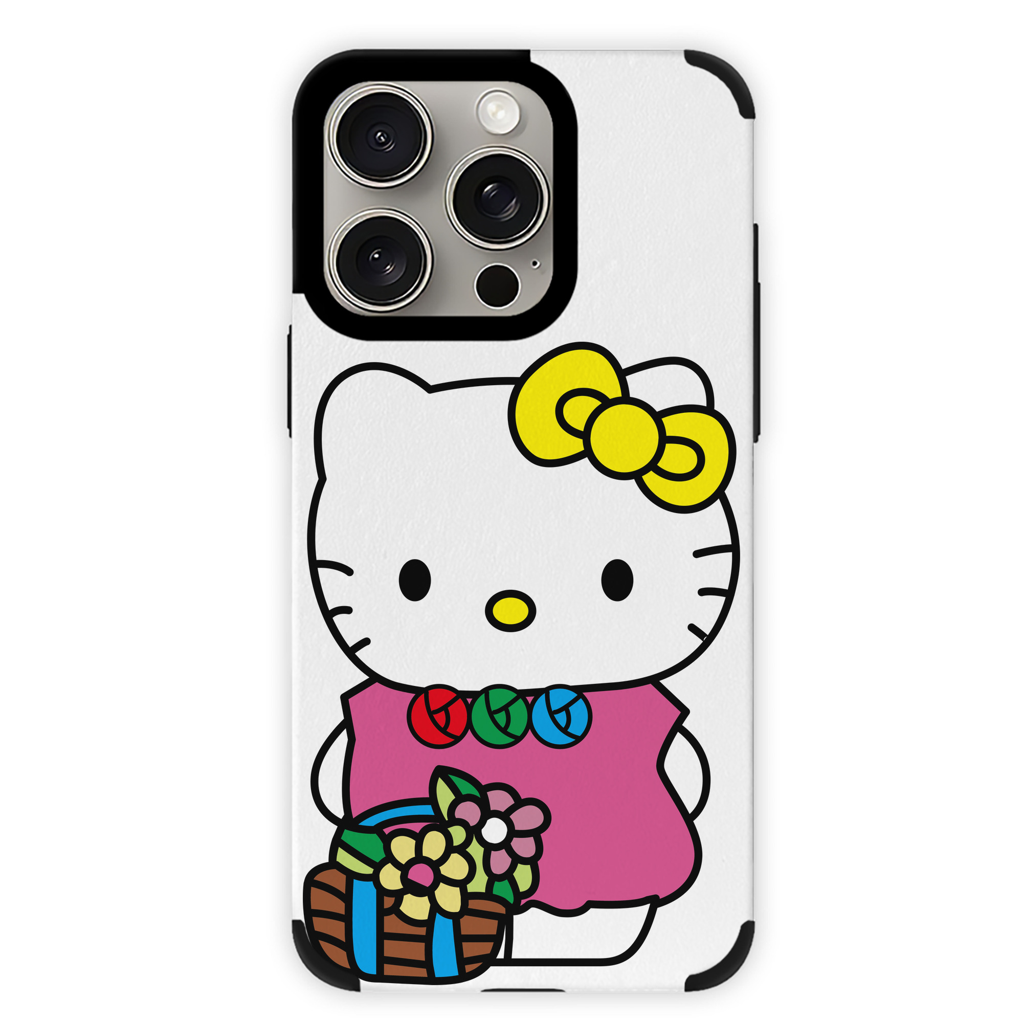 （画像用） Hello Kitty ハローキティ 【iPhone15ProMax対応】 PUレザー スマホケース 耐衝撃＆黄変防止
