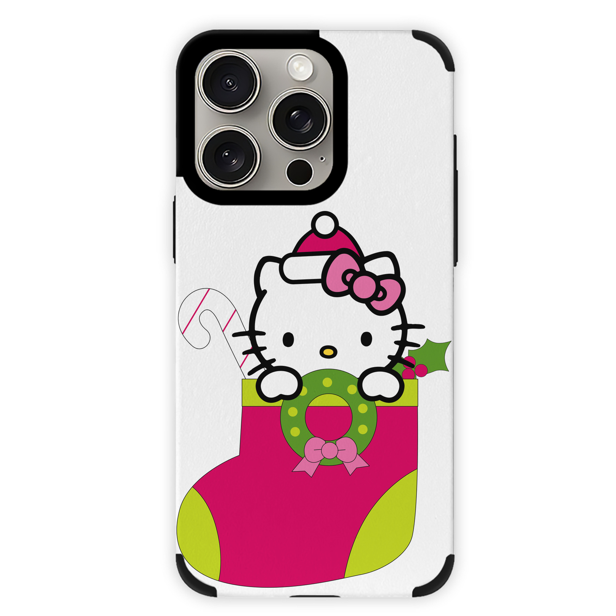 （画像用） Hello Kitty ハローキティ 【iPhone15ProMax対応】 PUレザー スマホケース 耐衝撃＆黄変防止