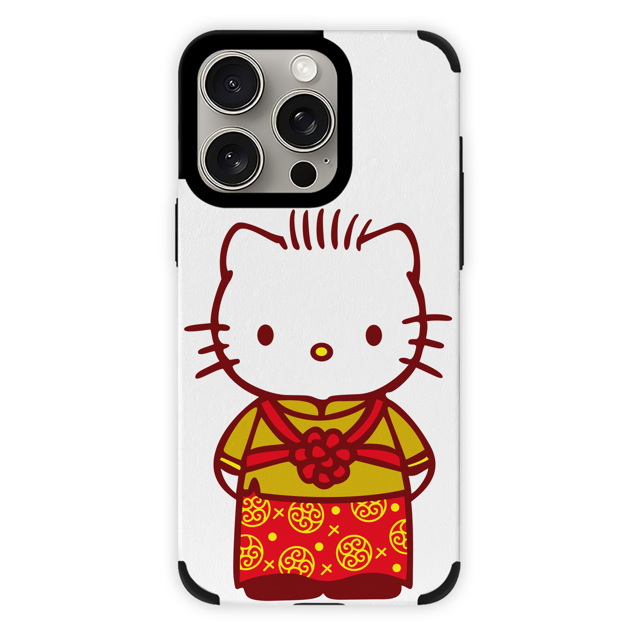（画像用） Hello Kitty ハローキティ 【iPhone15ProMax対応】 PUレザー スマホケース 耐衝撃＆黄変防止
