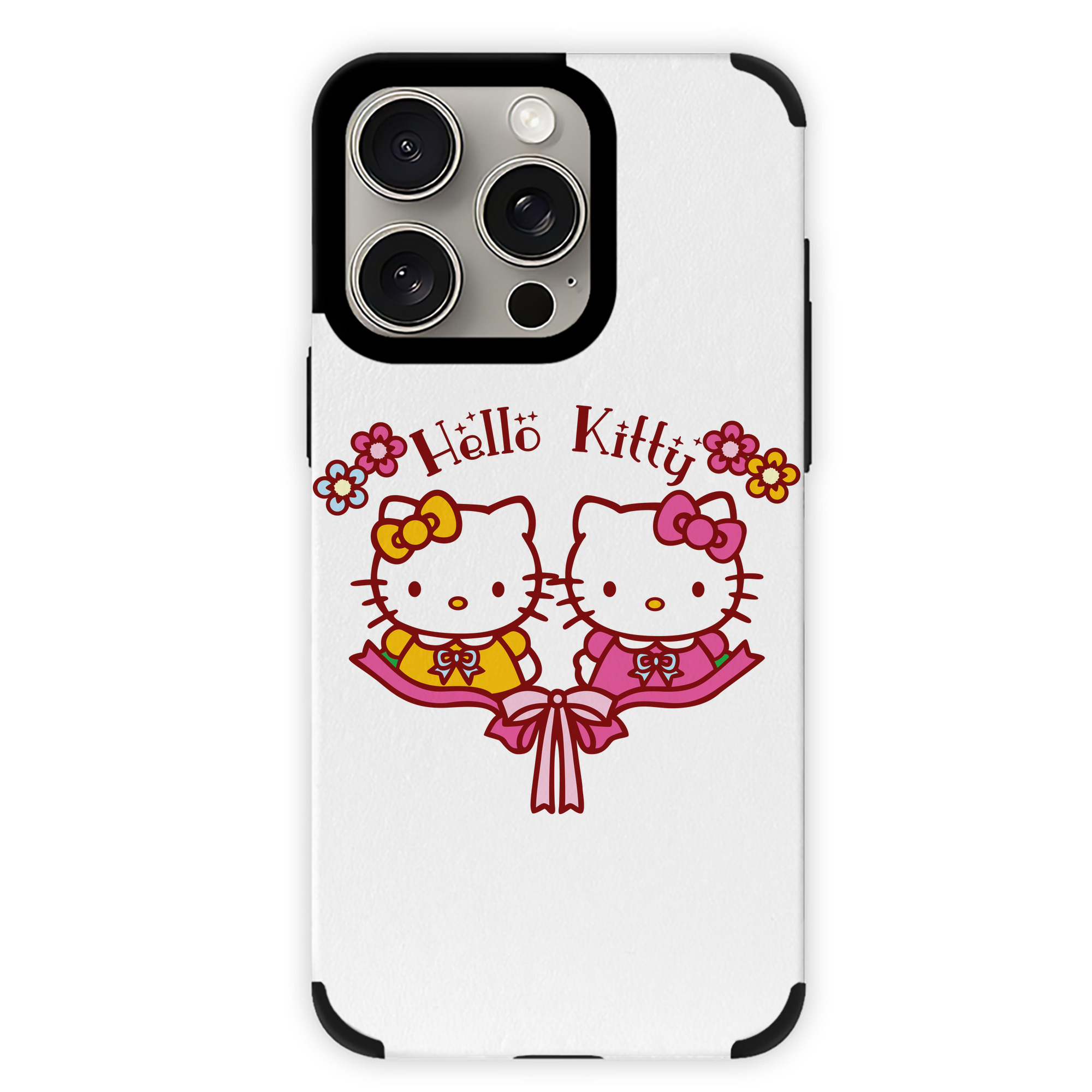 （画像用） Hello Kitty ハローキティ 【iPhone15ProMax対応】 PUレザー スマホケース 耐衝撃＆黄変防止