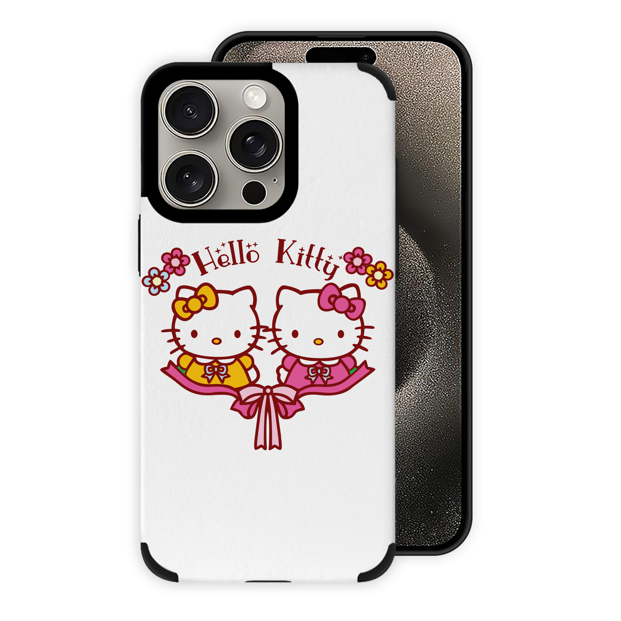 （画像用） Hello Kitty ハローキティ 【iPhone15ProMax対応】 PUレザー スマホケース 耐衝撃＆黄変防止