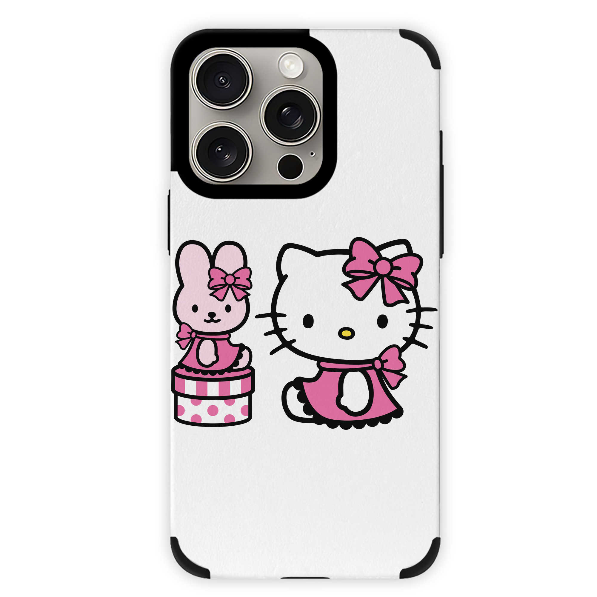 （画像用） Hello Kitty ハローキティ 【iPhone15ProMax対応】 PUレザー スマホケース 耐衝撃＆黄変防止