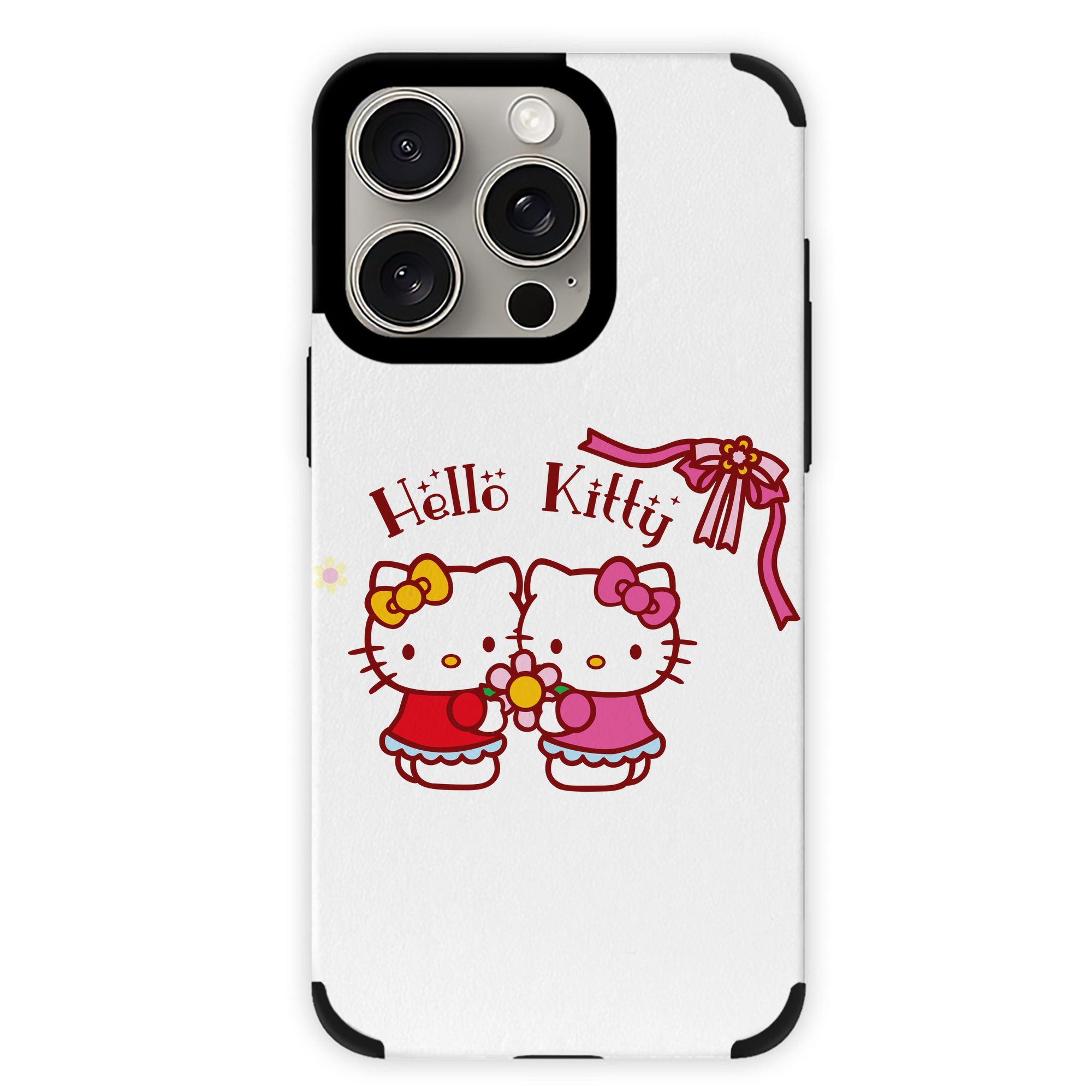 （画像用） Hello Kitty ハローキティ 【iPhone15ProMax対応】 PUレザー スマホケース 耐衝撃＆黄変防止