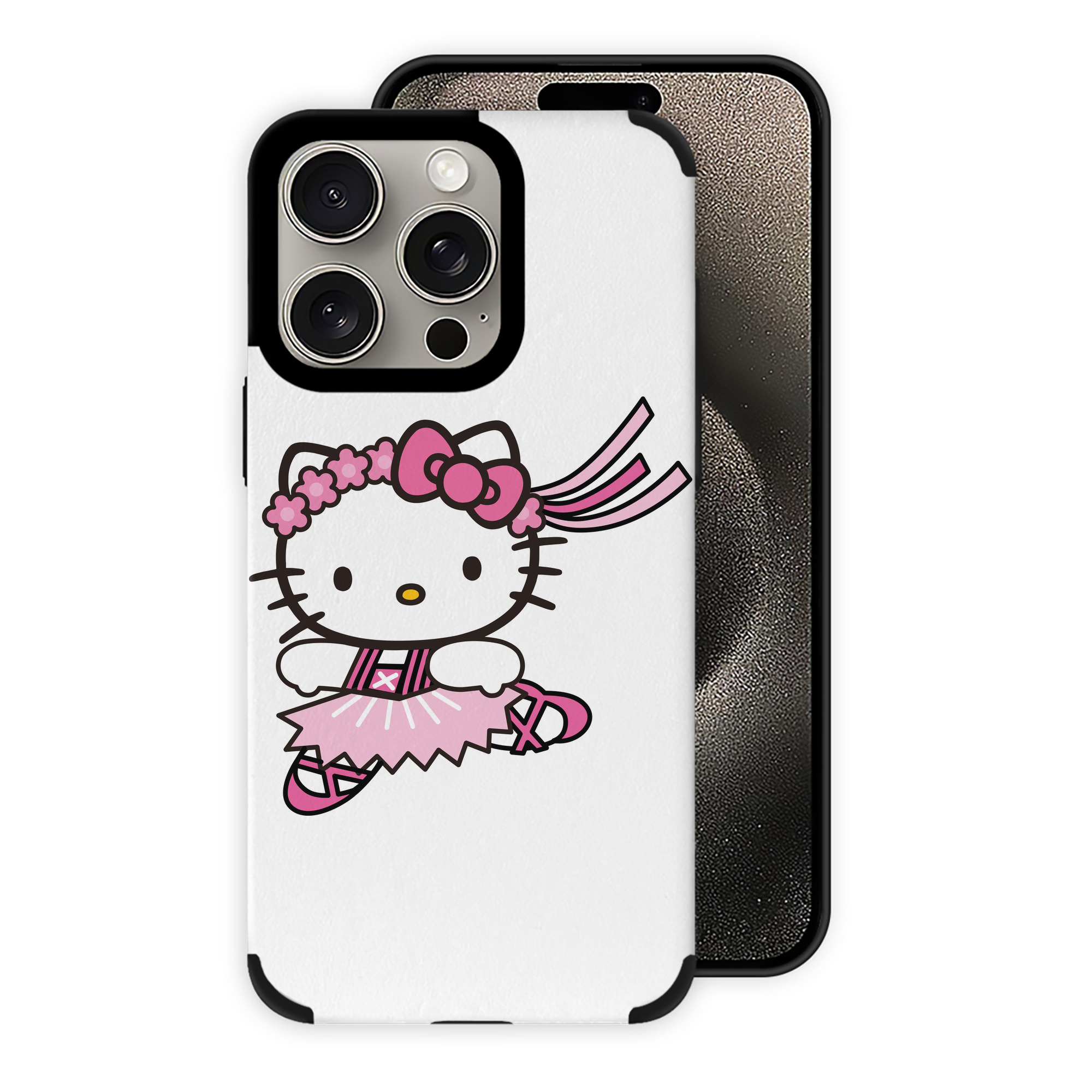 （画像用） Hello Kitty ハローキティ 【iPhone15ProMax対応】 PUレザー スマホケース 耐衝撃＆黄変防止