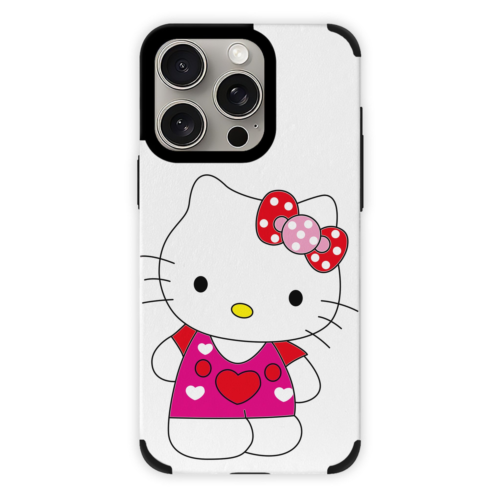 （画像用） Hello Kitty ハローキティ 【iPhone15ProMax対応】 PUレザー スマホケース 耐衝撃＆黄変防止