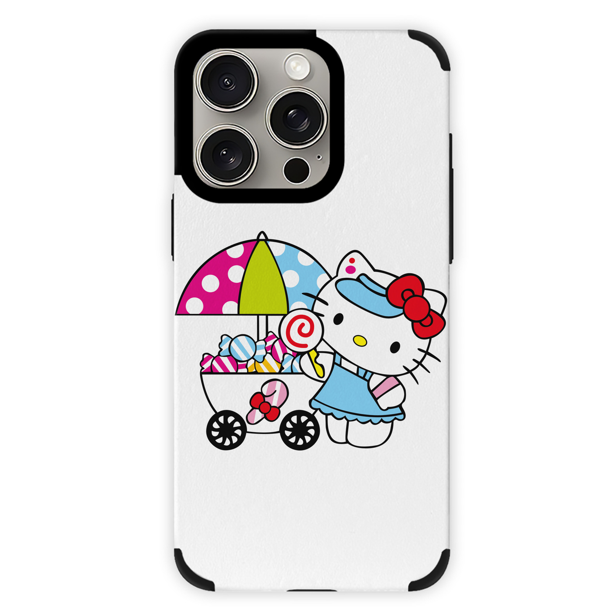 （画像用） Hello Kitty ハローキティ 【iPhone15ProMax対応】 PUレザー スマホケース 耐衝撃＆黄変防止