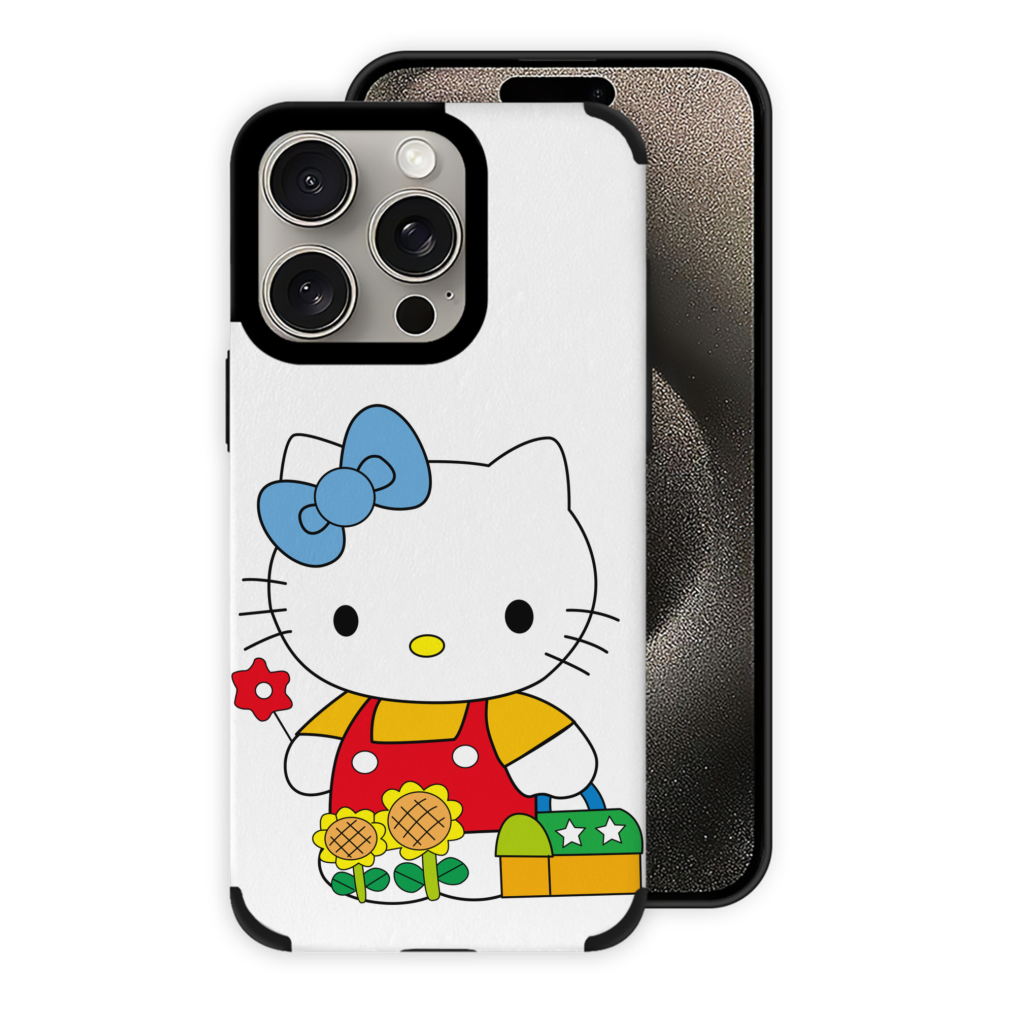 （画像用） Hello Kitty ハローキティ 【iPhone15ProMax対応】 PUレザー スマホケース 耐衝撃＆黄変防止