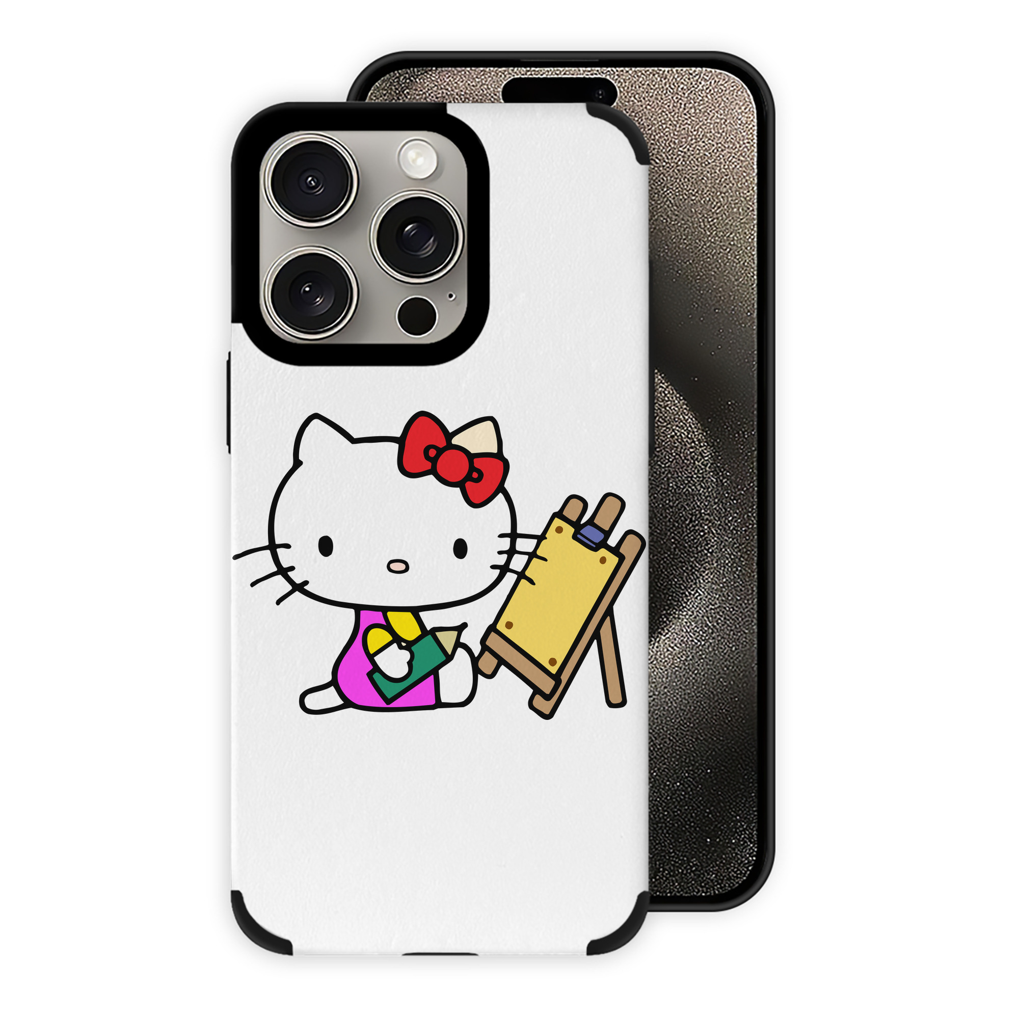 （画像用） Hello Kitty ハローキティ 【iPhone15ProMax対応】 PUレザー スマホケース 耐衝撃＆黄変防止