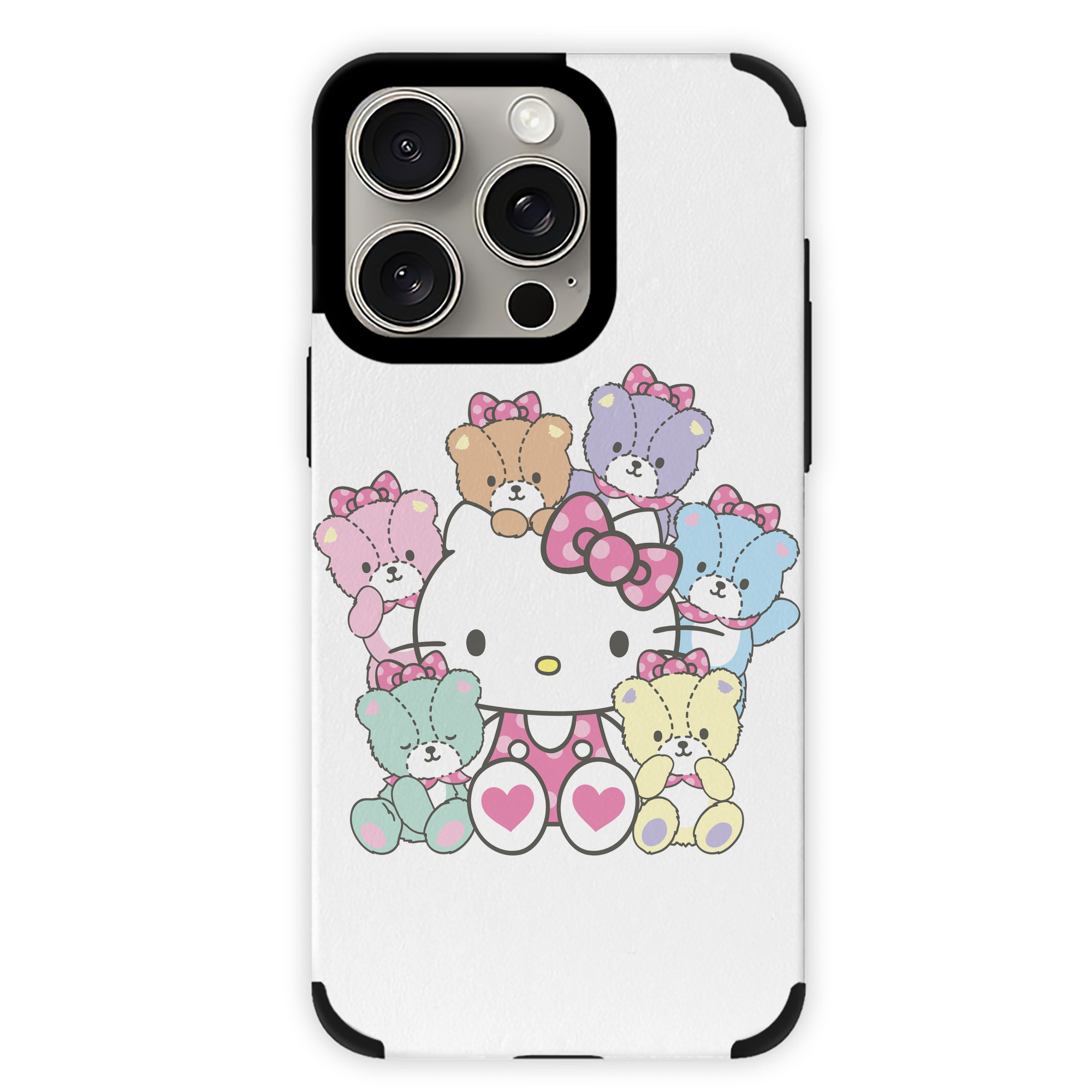 （画像用） Hello Kitty ハローキティ 【iPhone15ProMax対応】 PUレザー スマホケース 耐衝撃＆黄変防止