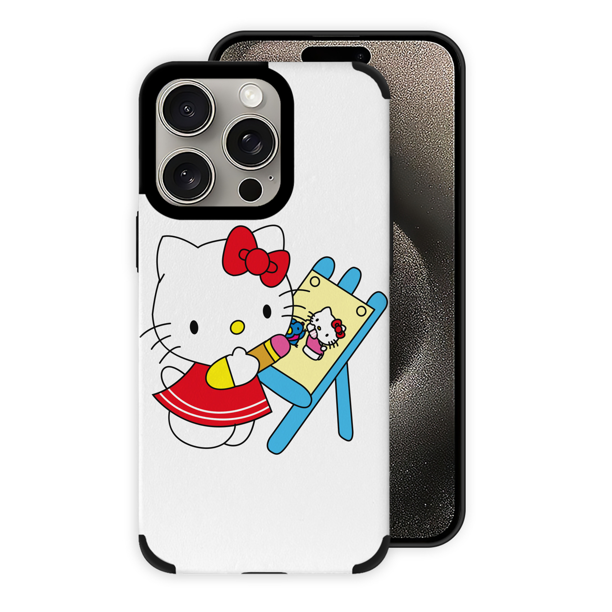 （画像用） Hello Kitty ハローキティ 【iPhone15ProMax対応】 PUレザー スマホケース 耐衝撃＆黄変防止