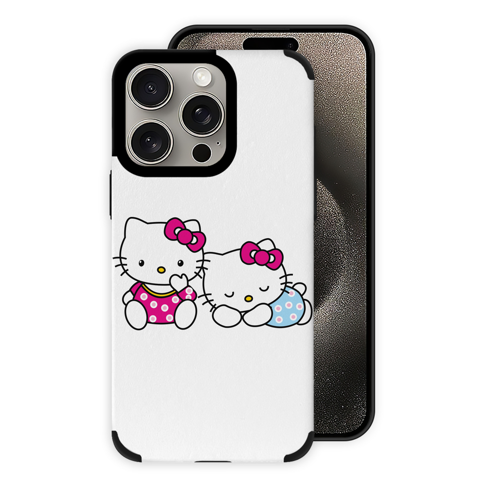 （画像用） Hello Kitty ハローキティ 【iPhone15ProMax対応】 PUレザー スマホケース 耐衝撃＆黄変防止