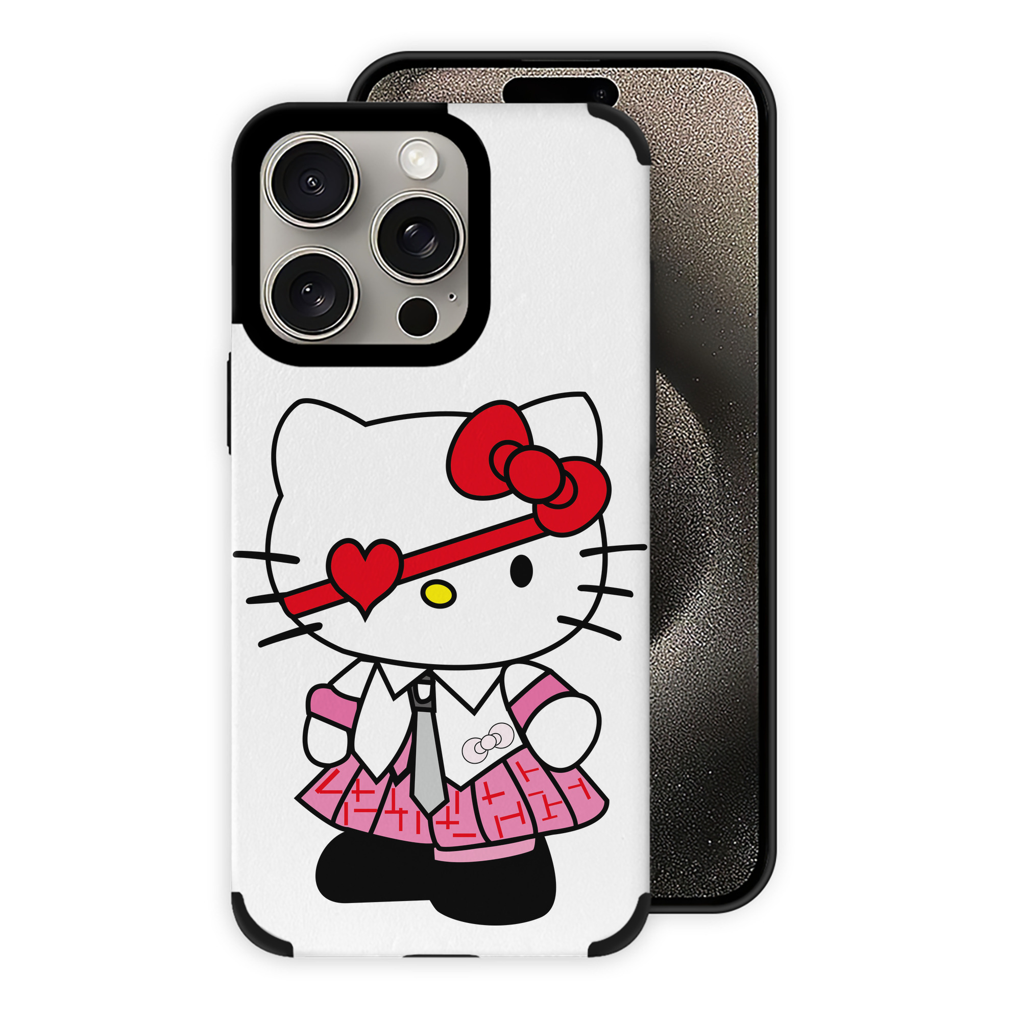 （画像用） Hello Kitty ハローキティ 【iPhone15ProMax対応】 PUレザー スマホケース 耐衝撃＆黄変防止