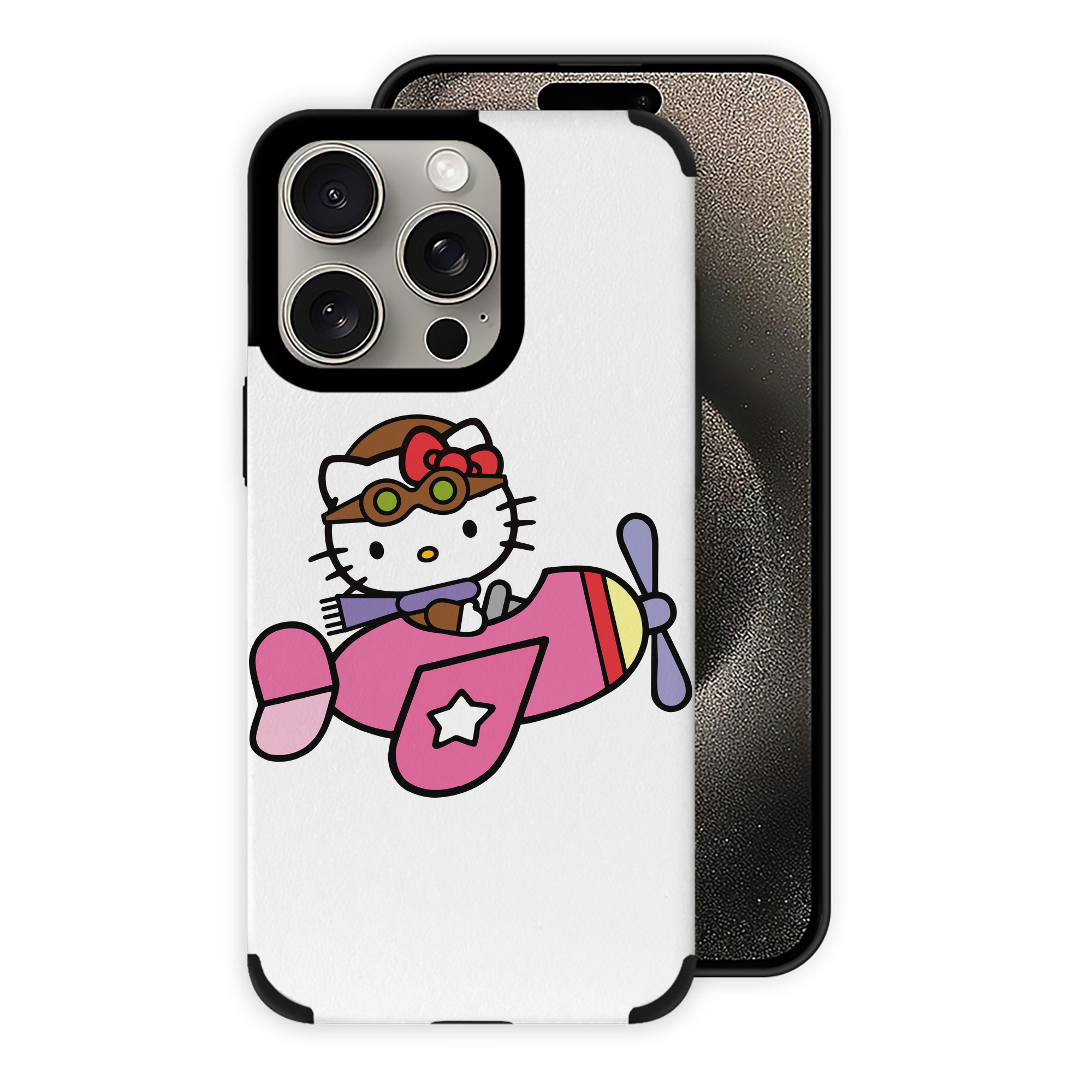 （画像用） Hello Kitty ハローキティ 【iPhone15ProMax対応】 PUレザー スマホケース 耐衝撃＆黄変防止