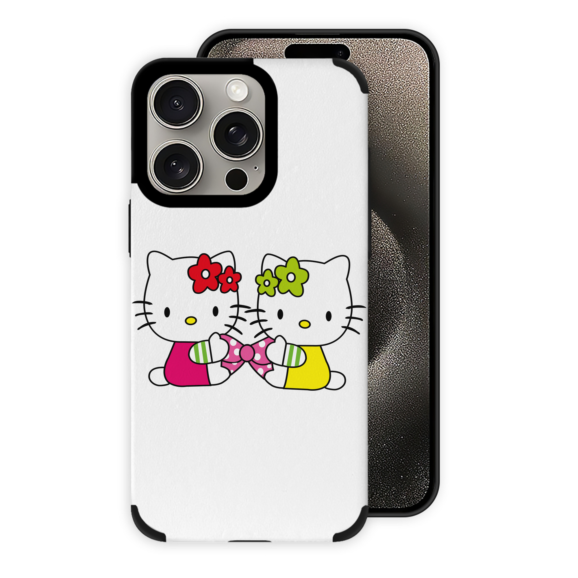 （画像用） Hello Kitty ハローキティ 【iPhone15ProMax対応】 PUレザー スマホケース 耐衝撃＆黄変防止