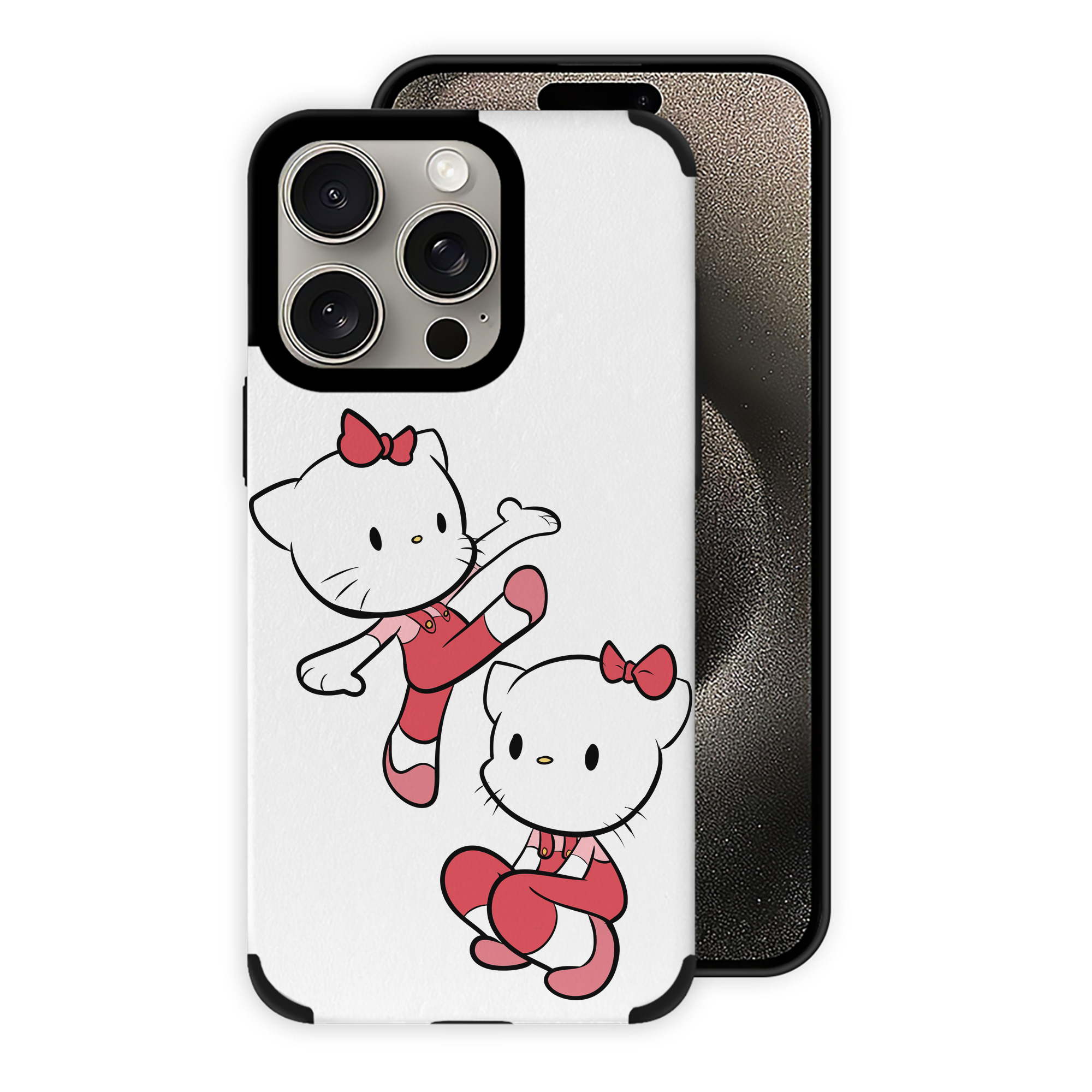 （画像用） Hello Kitty ハローキティ 【iPhone15ProMax対応】 PUレザー スマホケース 耐衝撃＆黄変防止