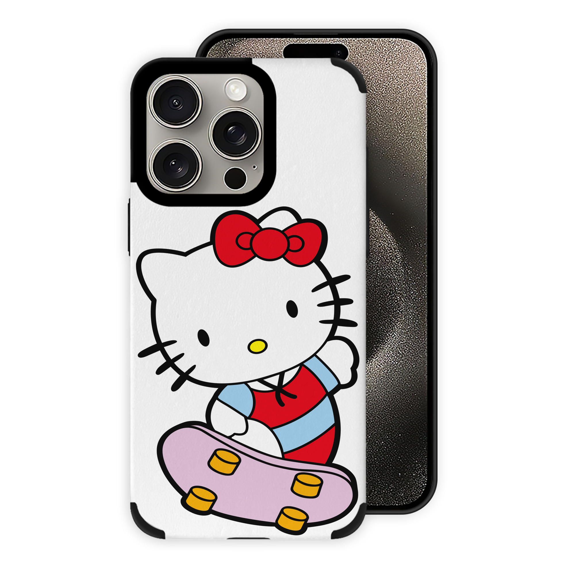 （画像用） Hello Kitty ハローキティ 【iPhone15ProMax対応】 PUレザー スマホケース 耐衝撃＆黄変防止