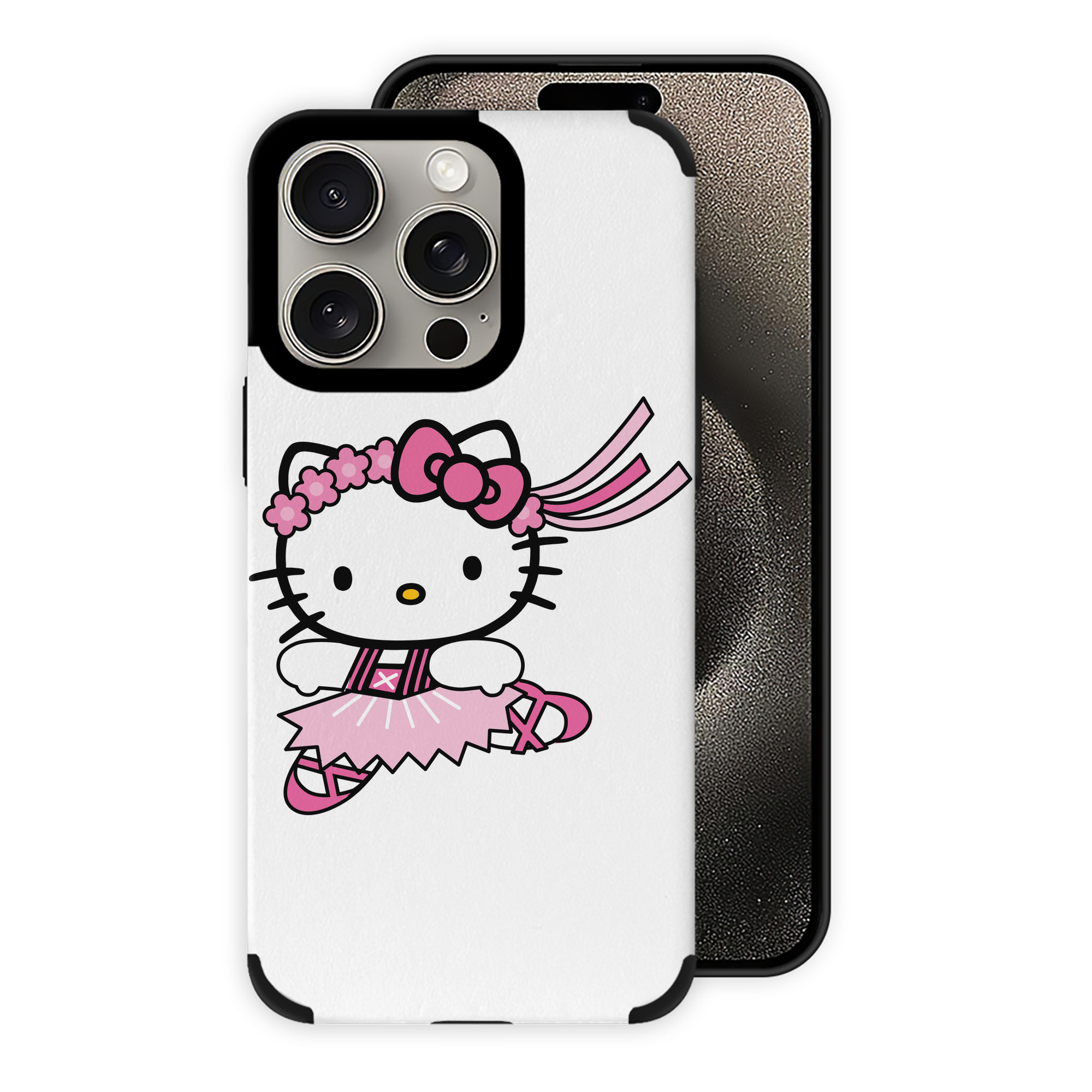 （画像用） Hello Kitty ハローキティ 【iPhone15ProMax対応】 PUレザー スマホケース 耐衝撃＆黄変防止
