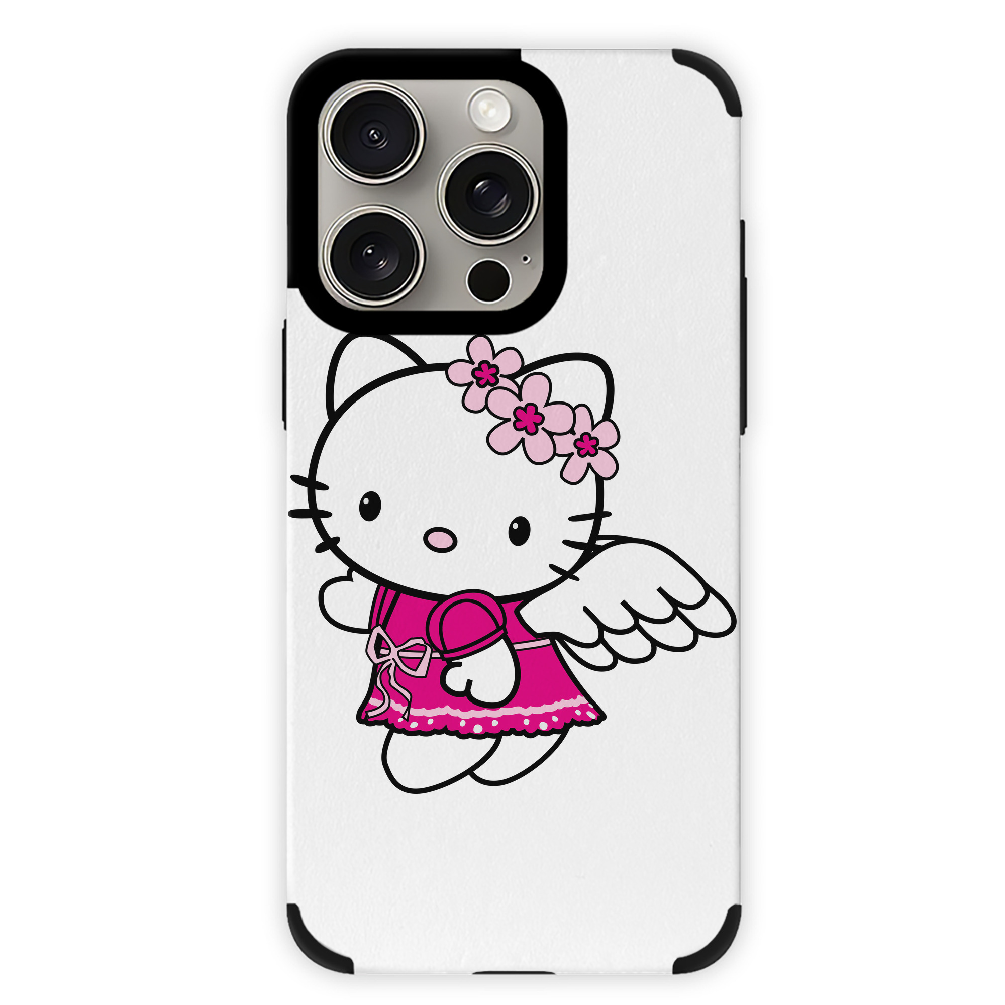 （画像用） Hello Kitty ハローキティ 【iPhone15ProMax対応】 PUレザー スマホケース 耐衝撃＆黄変防止
