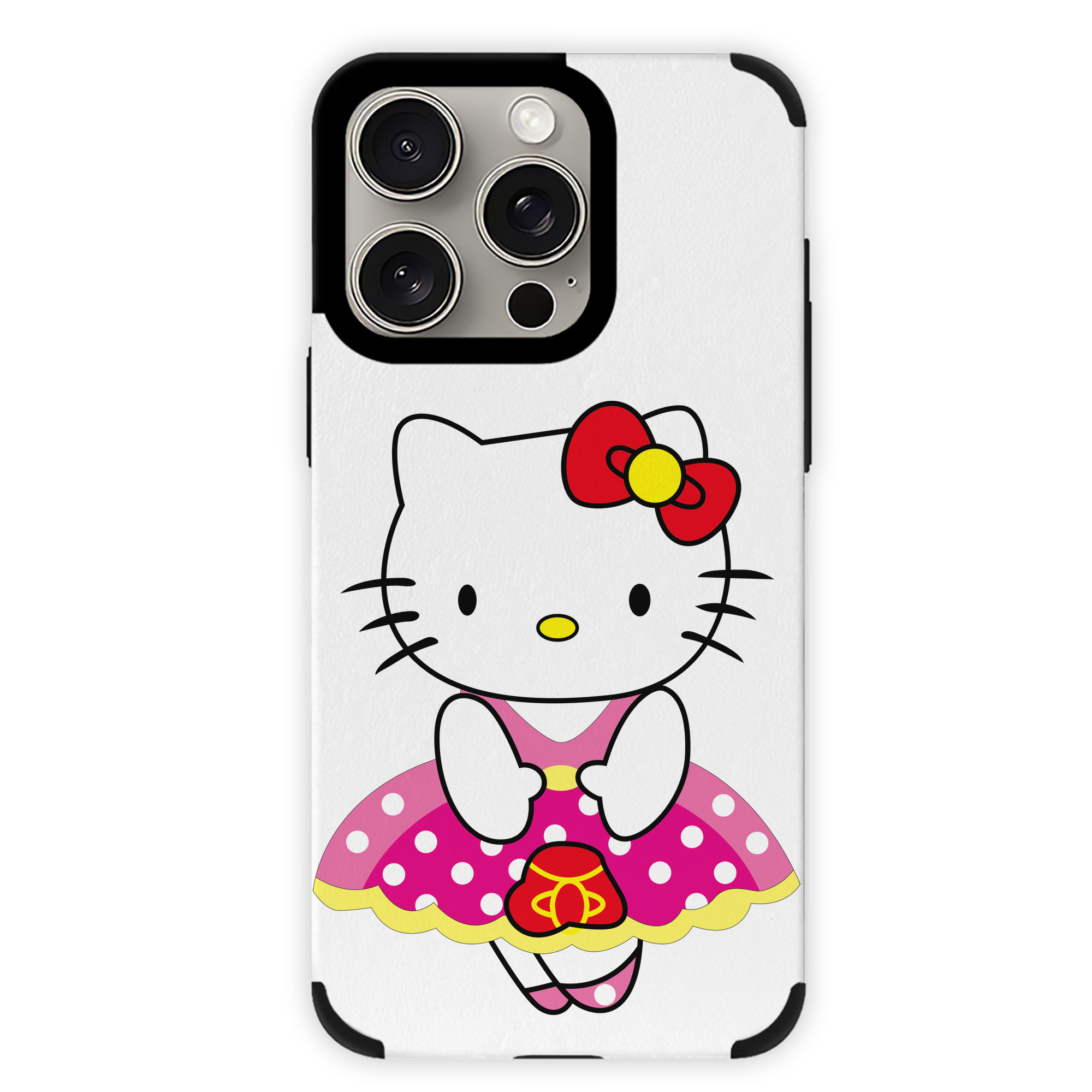 （画像用） Hello Kitty ハローキティ 【iPhone15ProMax対応】 PUレザー スマホケース 耐衝撃＆黄変防止