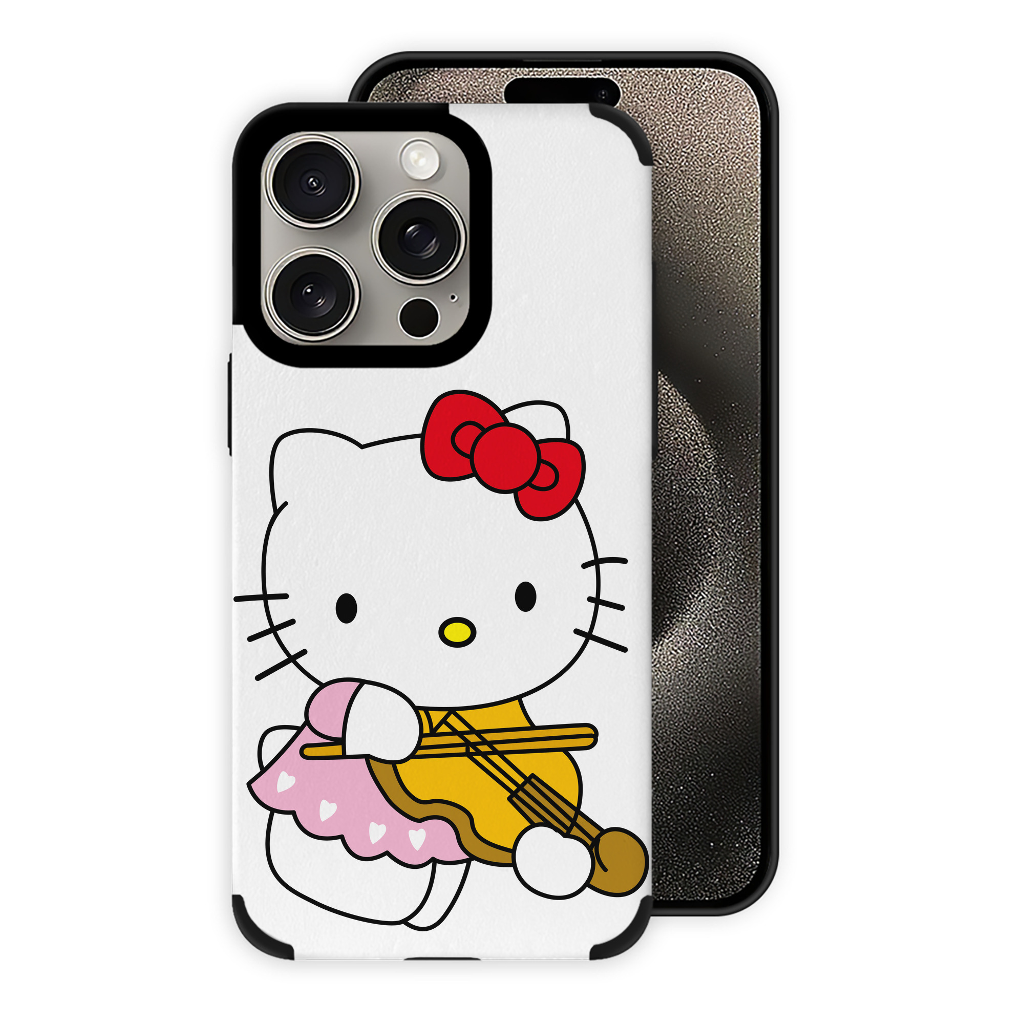 （画像用） Hello Kitty ハローキティ 【iPhone15ProMax対応】 PUレザー スマホケース 耐衝撃＆黄変防止