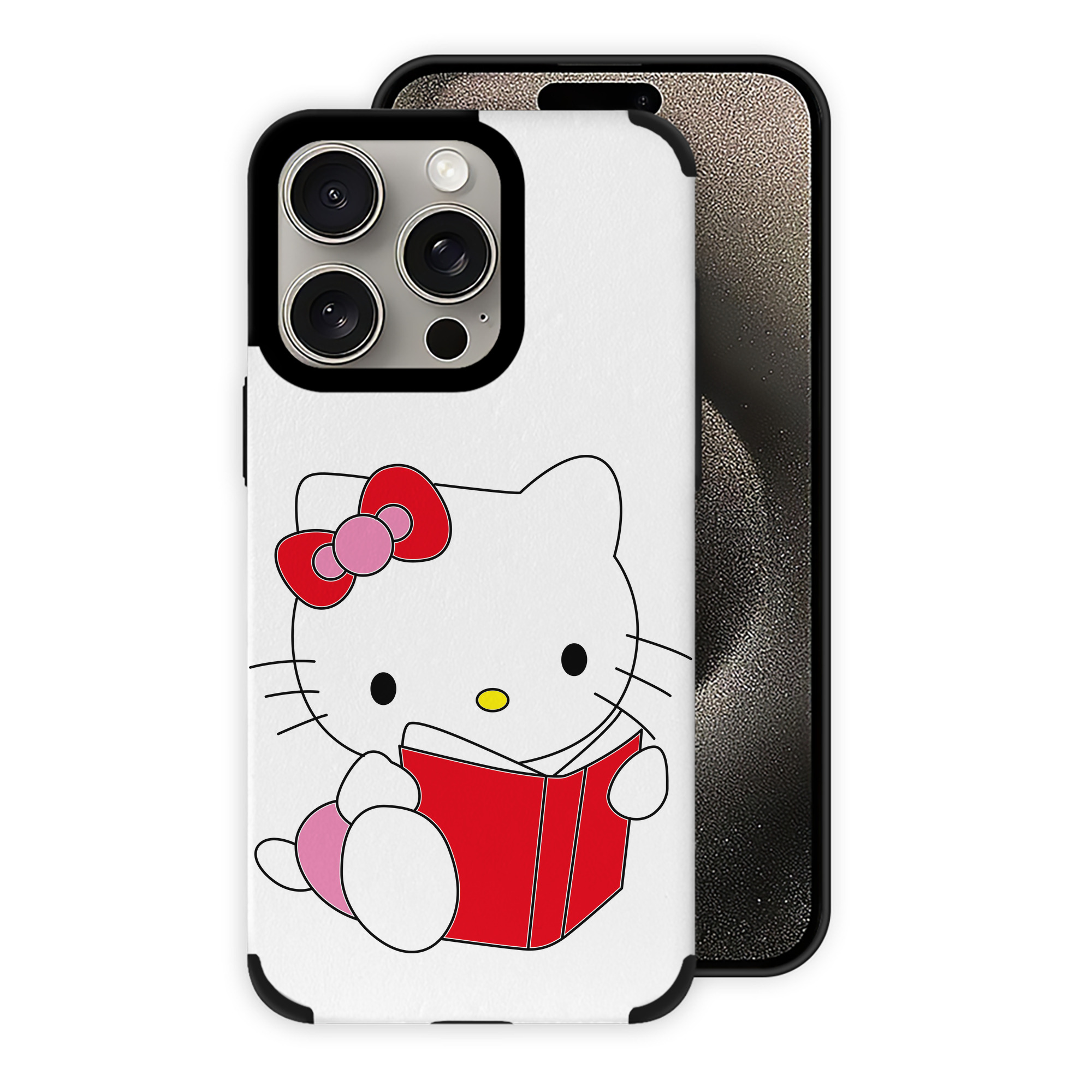 （画像用） Hello Kitty ハローキティ 【iPhone15ProMax対応】 PUレザー スマホケース 耐衝撃＆黄変防止