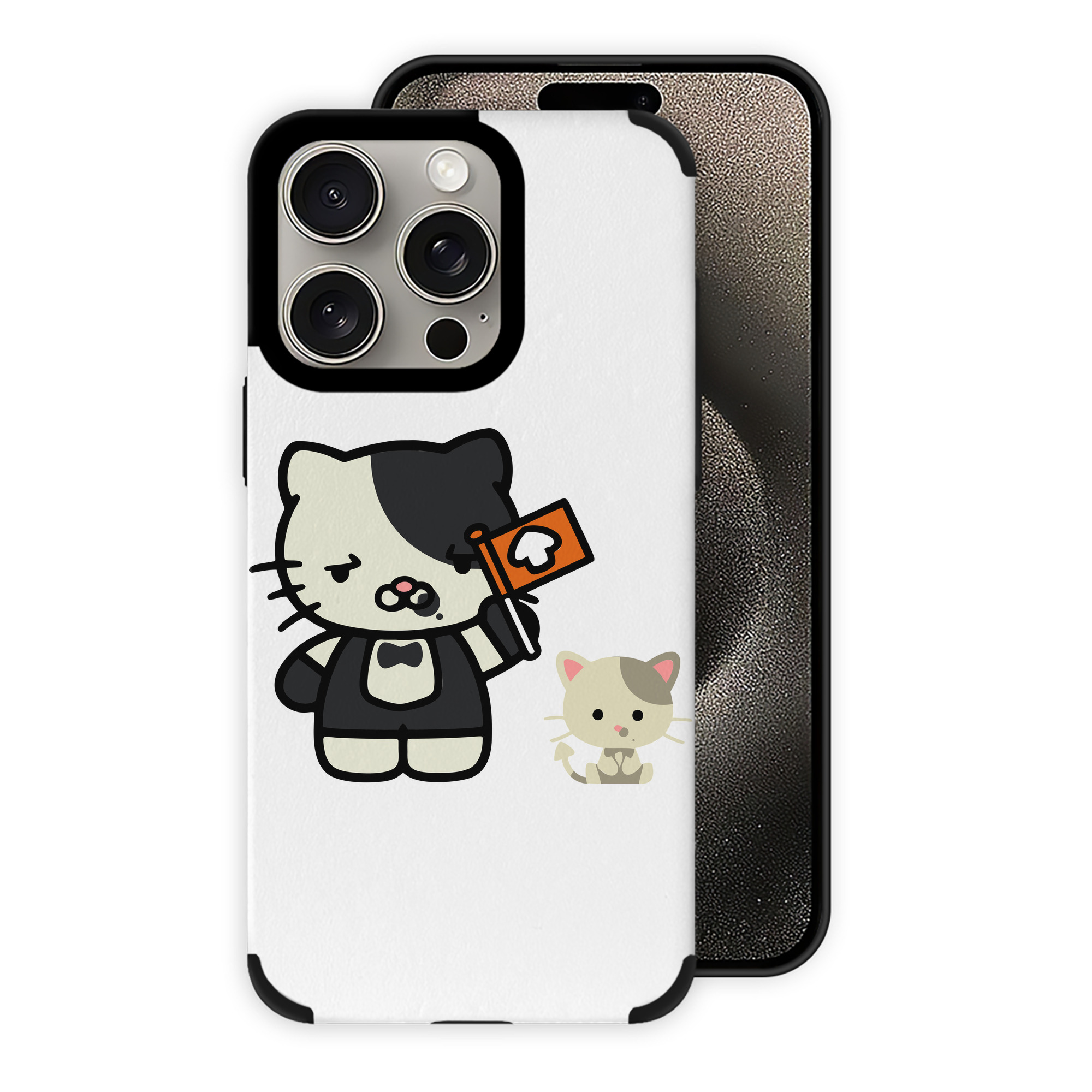（画像用） Hello Kitty ハローキティ 【iPhone15ProMax対応】 PUレザー スマホケース 耐衝撃＆黄変防止